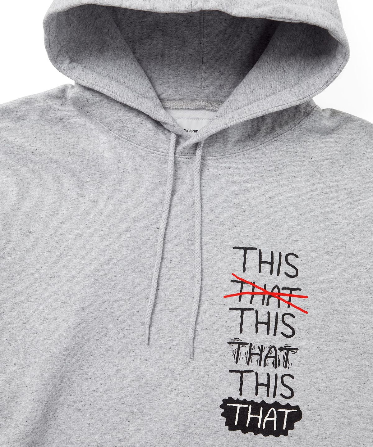 디스이즈네버댓(THISISNEVERTHAT) THISTHAT Skate Hoodie Heather Grey