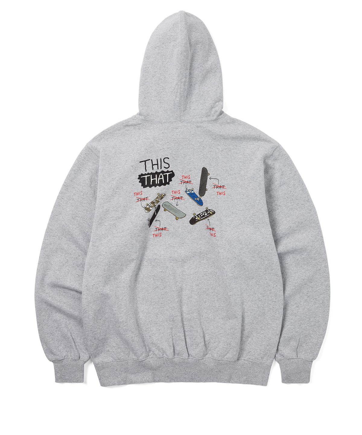 디스이즈네버댓(THISISNEVERTHAT) THISTHAT Skate Hoodie Heather Grey