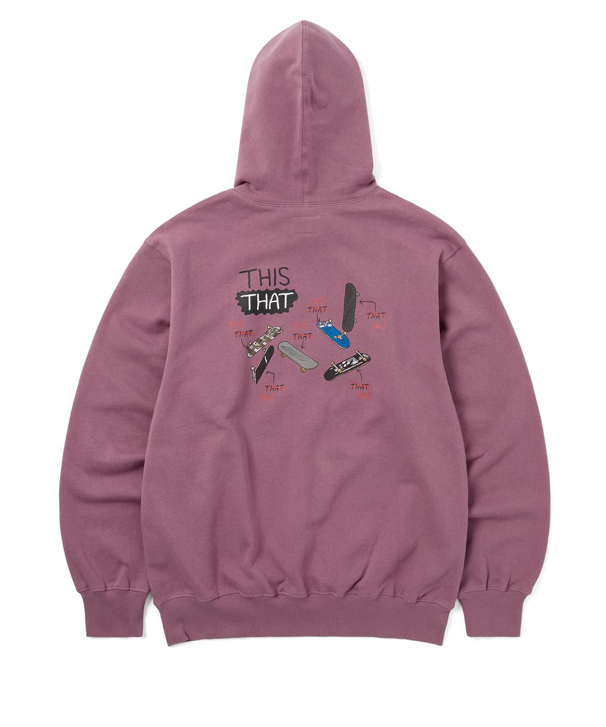 디스이즈네버댓(THISISNEVERTHAT) THISTHAT Skate Hoodie Fuchsia