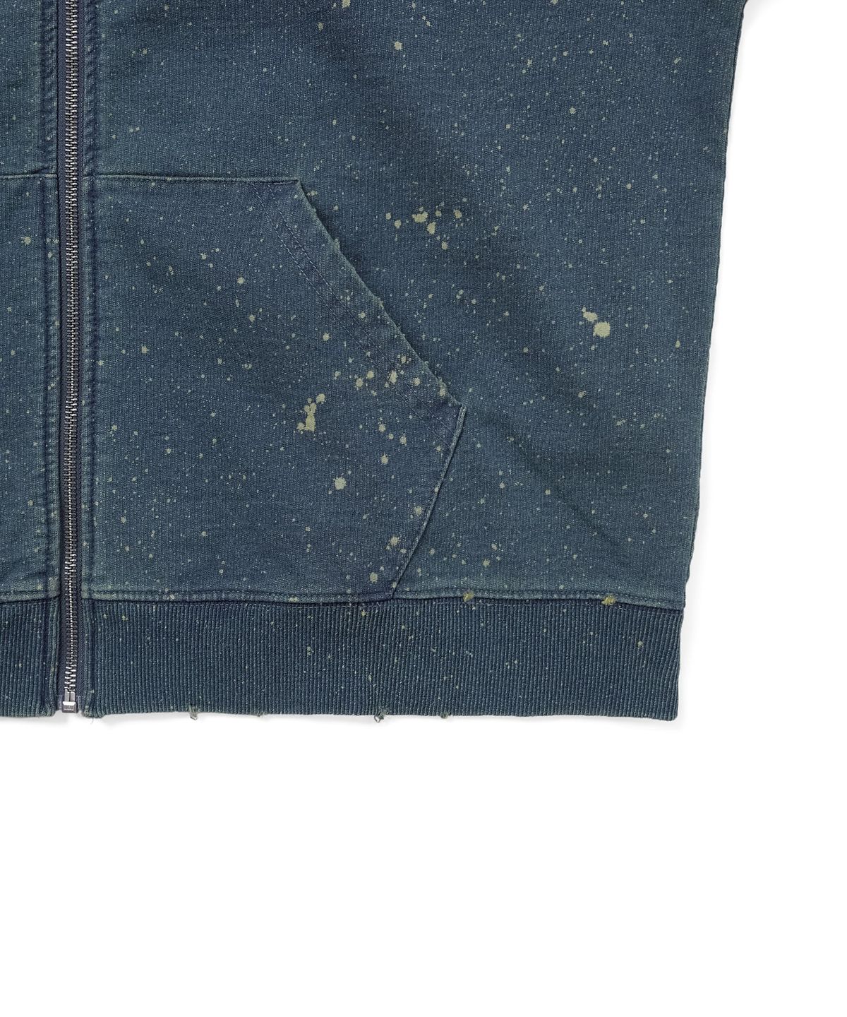 디스이즈네버댓(THISISNEVERTHAT) Indigo Dyed Zip Up Hoodie Blue