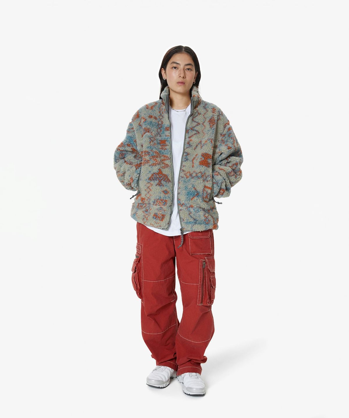 디스이즈네버댓(THISISNEVERTHAT) T Sherpa Fleece Jacket Stone