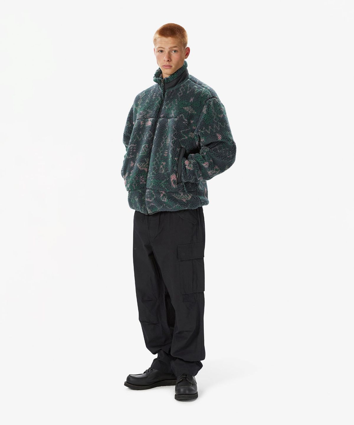 디스이즈네버댓(THISISNEVERTHAT) T Sherpa Fleece Jacket Navy