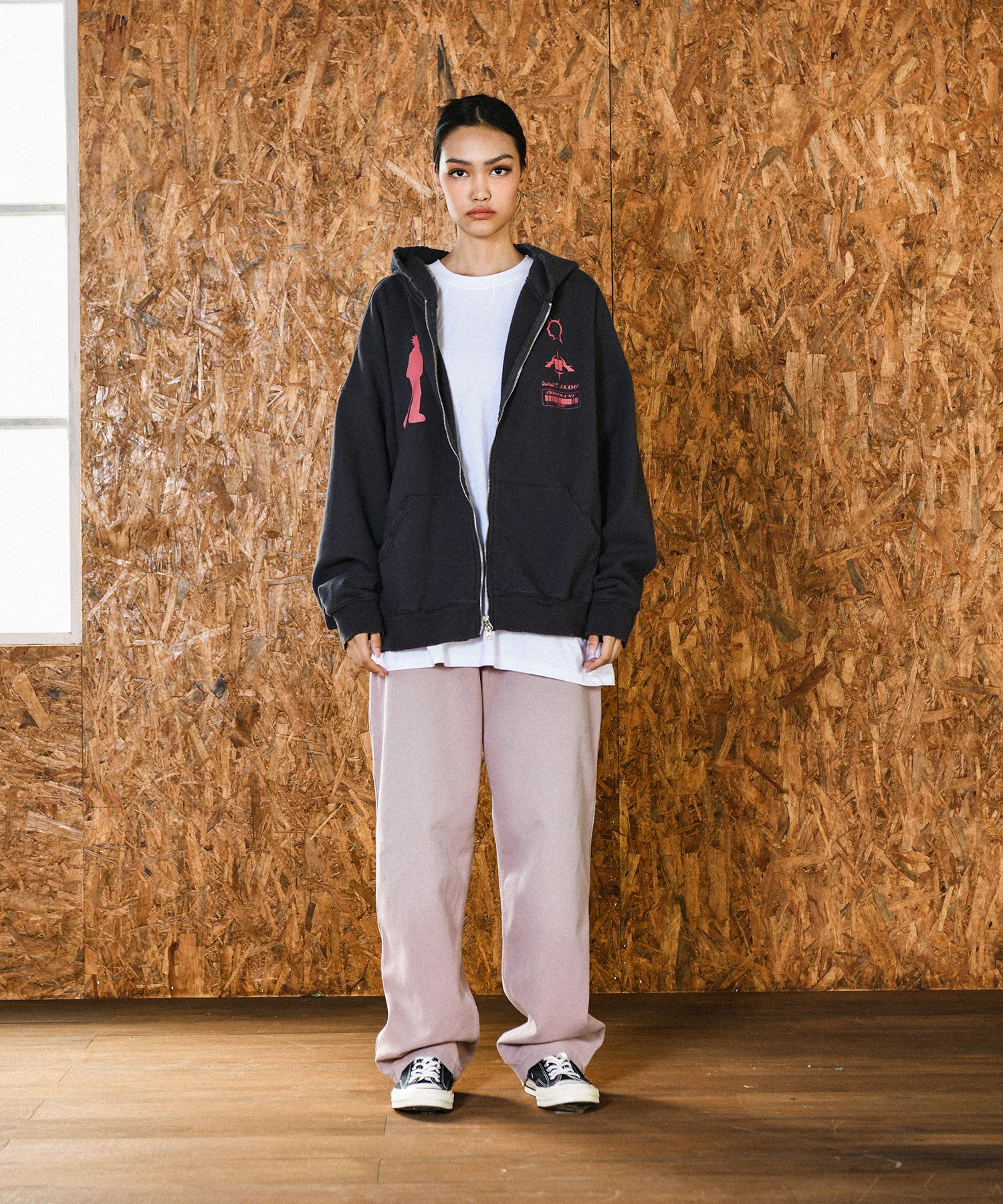 DOMINANT★韓国★Believe Vintage Bio Washing Hoodie Zip-Up MUSINSA | DOMINANT [Heavy Cotton]Believe Vintage Bio Washing