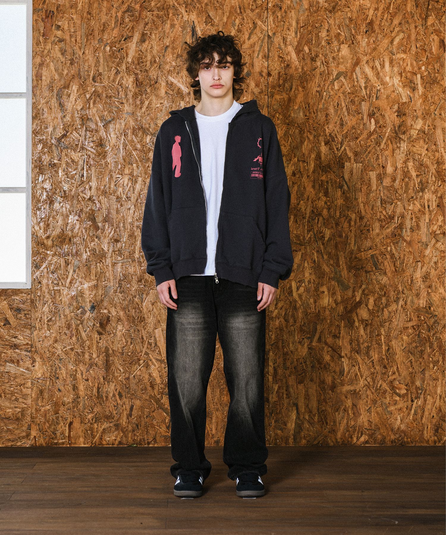 DOMINANT★韓国★Believe Vintage Bio Washing Hoodie Zip-Up MUSINSA | DOMINANT [Heavy Cotton]Believe Vintage Bio Washing