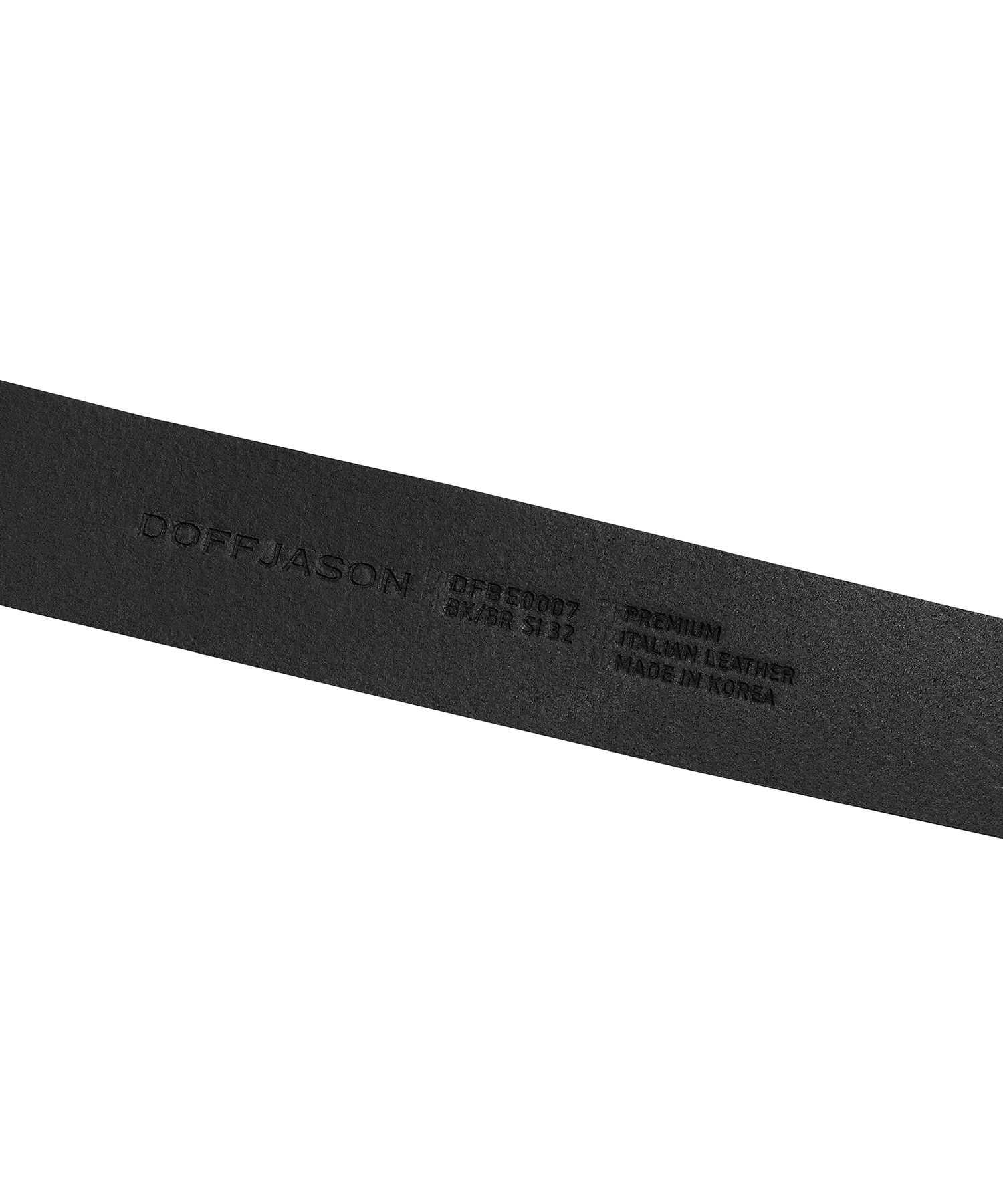 MUSINSA | DOFFJASON COWHIDE GARRISON BELT BLACK