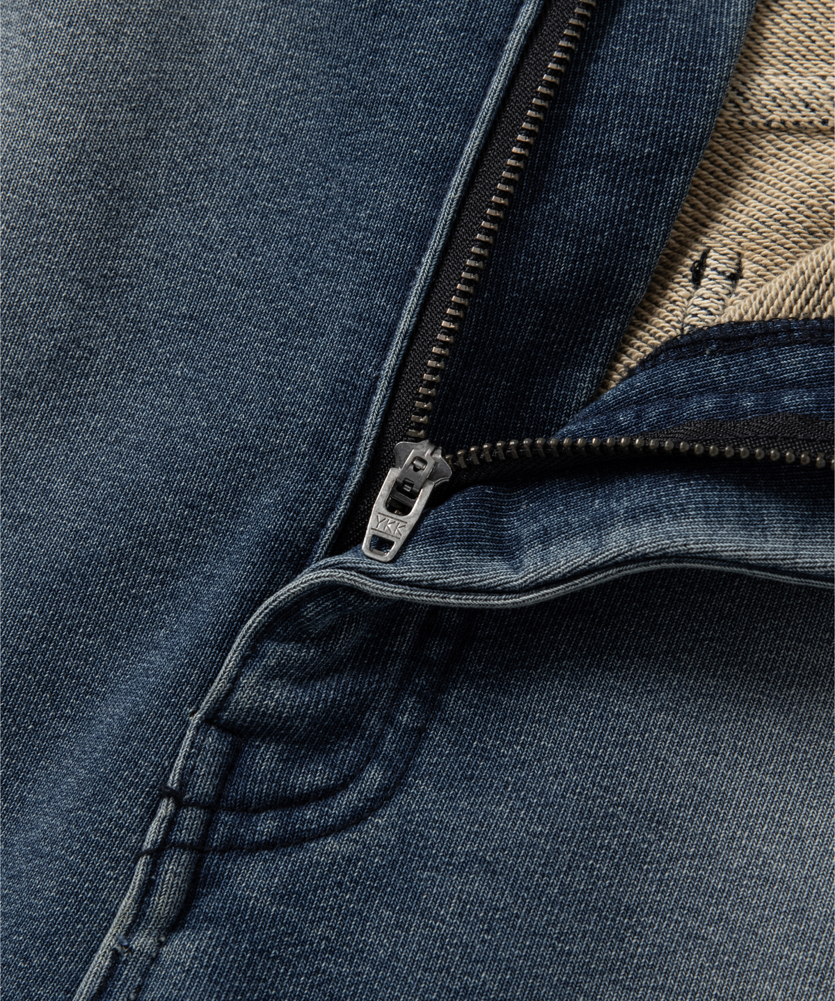 넌블랭크(NONBLANK) 데님 스웨트 팬츠_BLUE