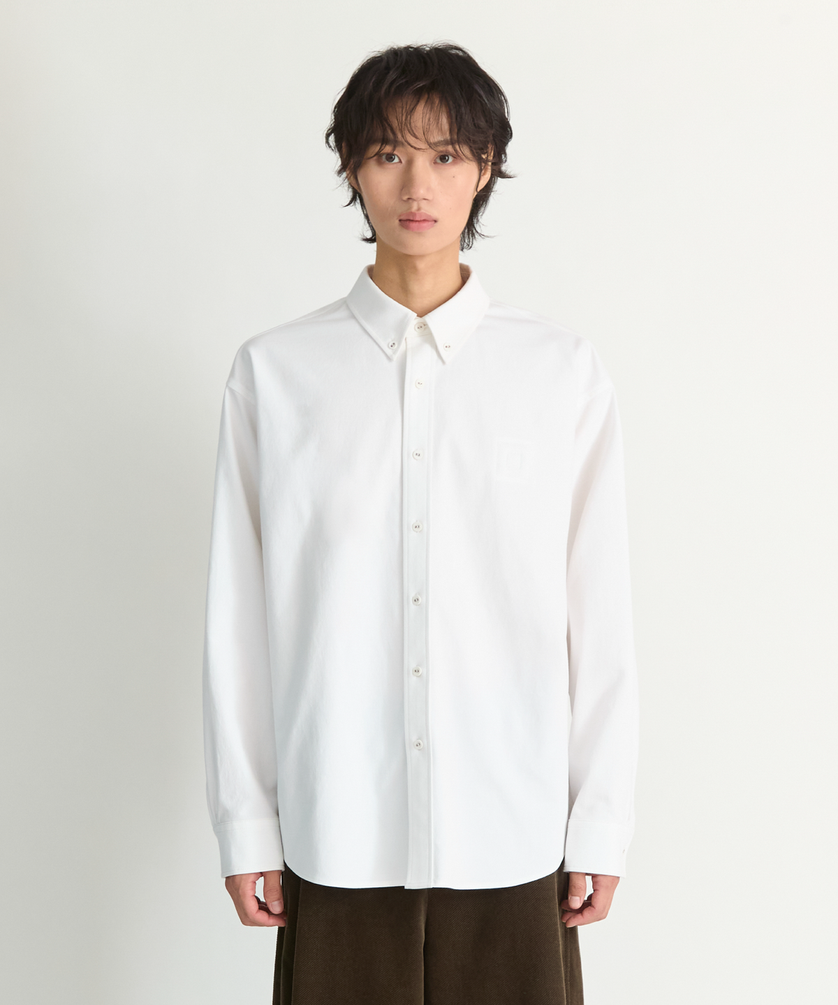 넌블랭크(NONBLANK) 블랭크 옥스포드 셔츠_WHITE
