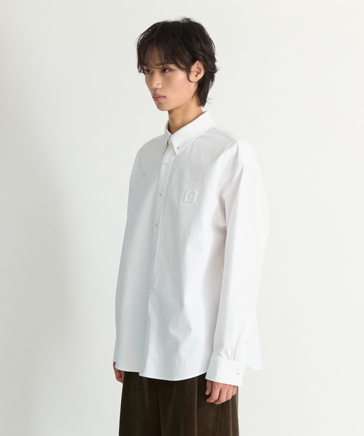 넌블랭크(NONBLANK) 블랭크 옥스포드 셔츠_WHITE