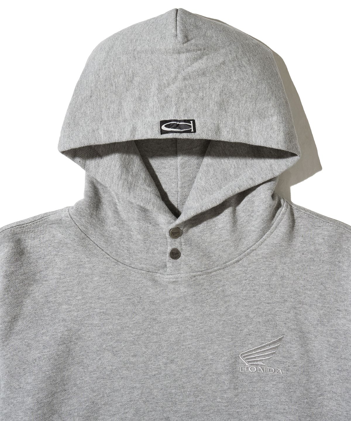 핍스 모터사이클(PHYPS MOTORCYCLE) Honda Small Wing Rivet point Hoodie Gray