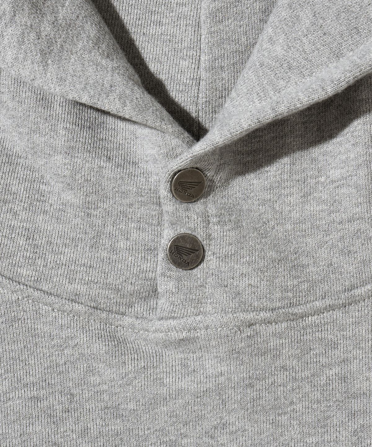 핍스 모터사이클(PHYPS MOTORCYCLE) Honda Small Wing Rivet point Hoodie Gray