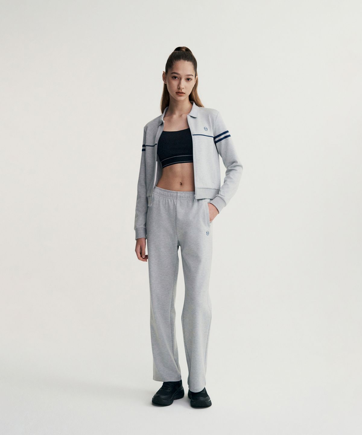 세르지오 타키니(SERGIO TACCHINI) W 에센셜 오라이언 스트레이트 팬츠 (Melange Grey)