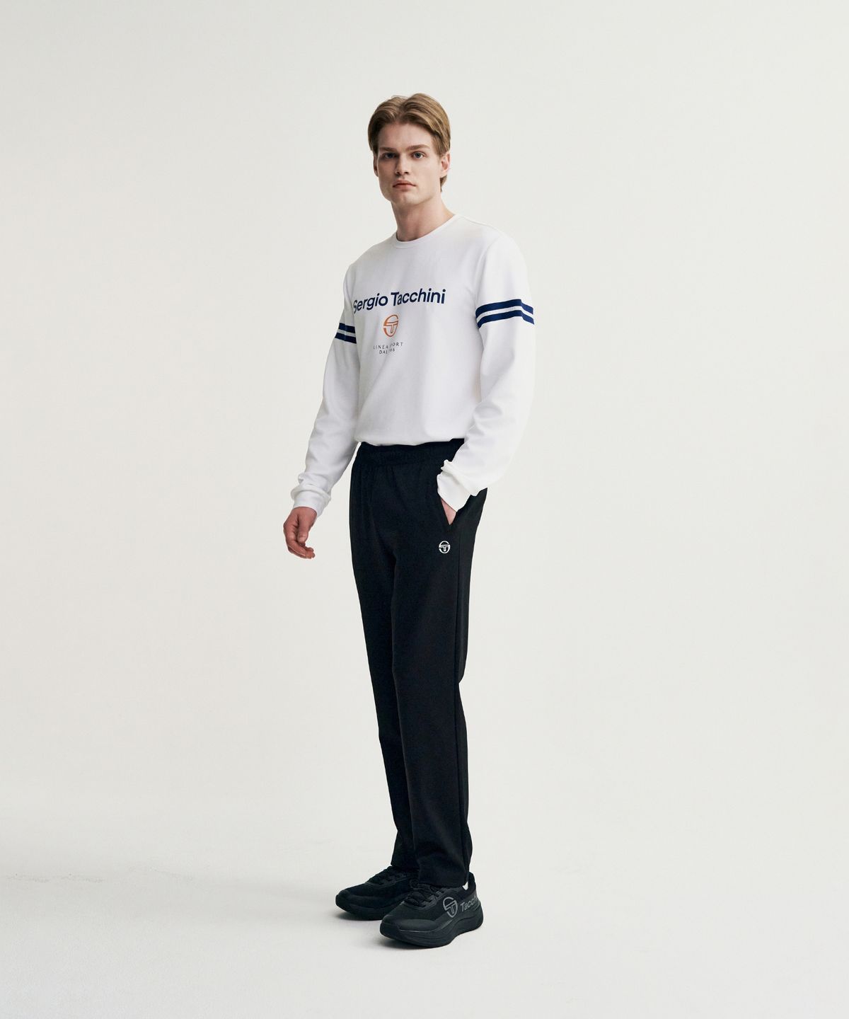 세르지오 타키니(SERGIO TACCHINI) M 에센셜 오라이언 슬림 스트레이트 팬츠 (Black)