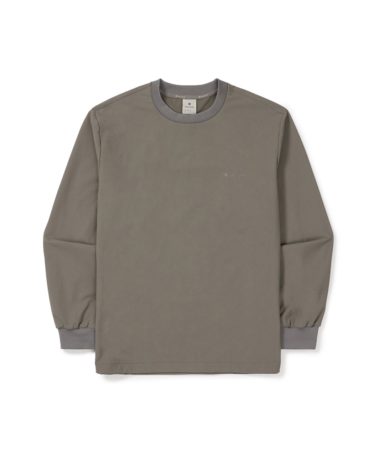 스노우피크 어패럴(SNOWPEAK APPAREL) 라고 맨투맨 (S24FUTHT32) Dark Khaki