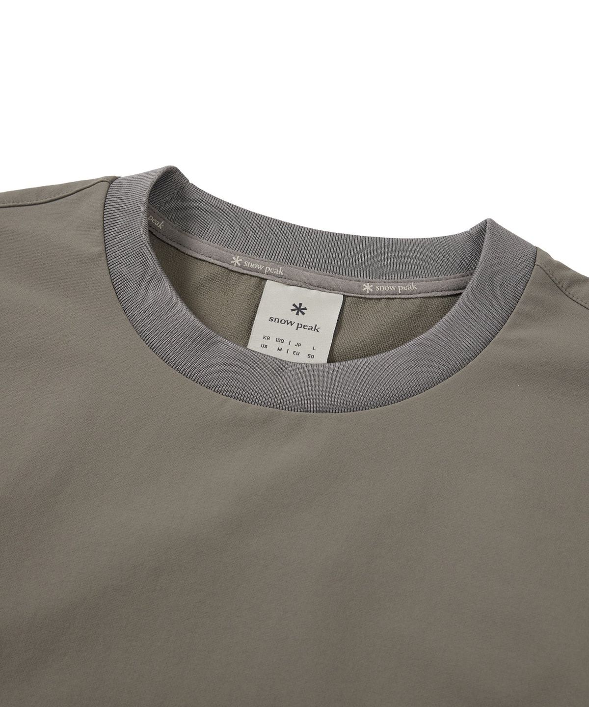 스노우피크 어패럴(SNOWPEAK APPAREL) 라고 맨투맨 (S24FUTHT32) Dark Khaki