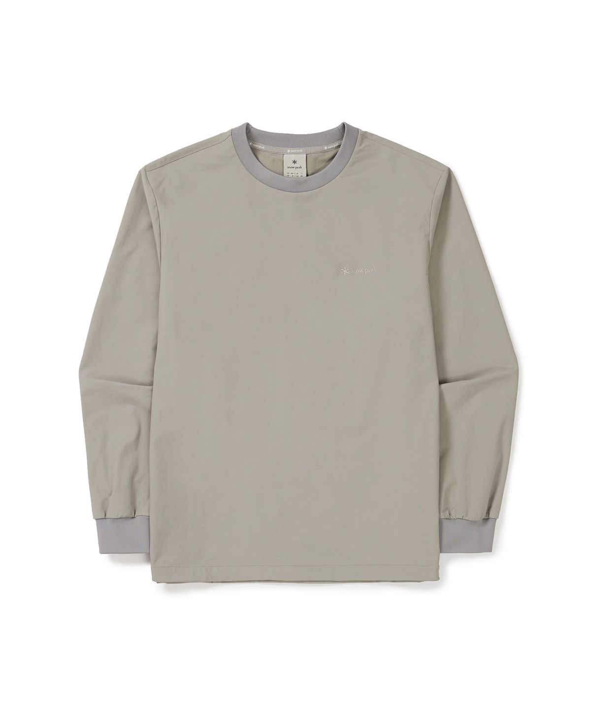 스노우피크 어패럴(SNOWPEAK APPAREL) 라고 맨투맨 (S24FUTHT32) Fog Gray