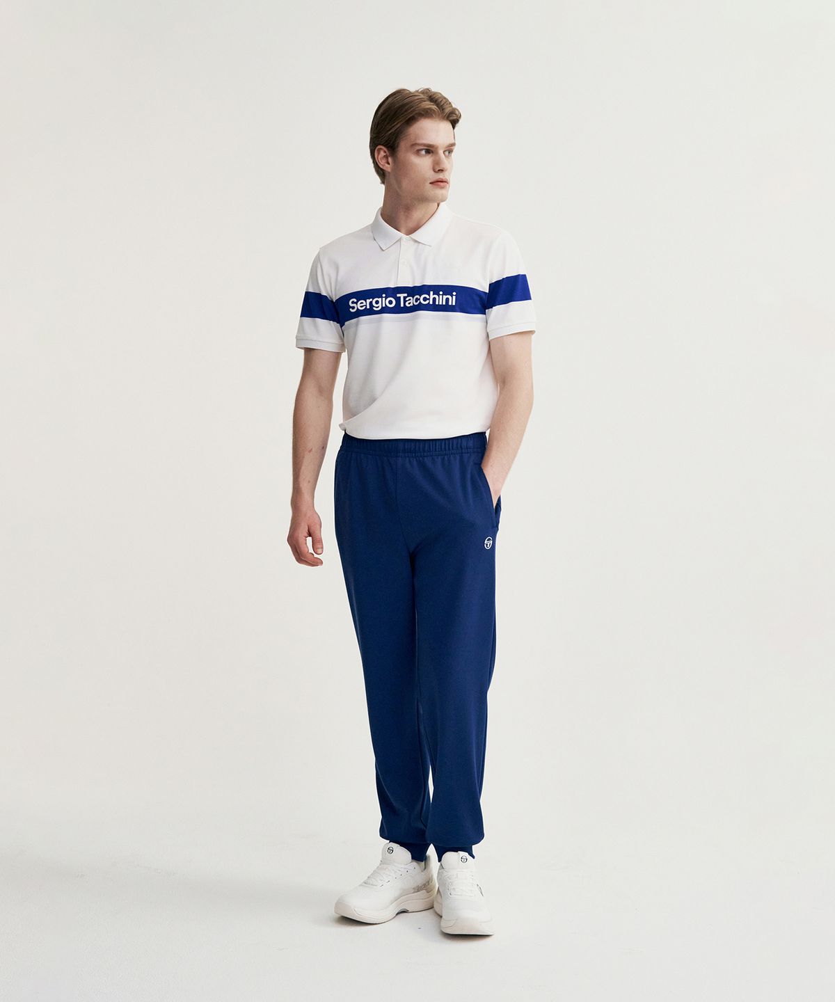 세르지오 타키니(SERGIO TACCHINI) M 에센셜 오라이언 스포티 조거 팬츠 (Navy)