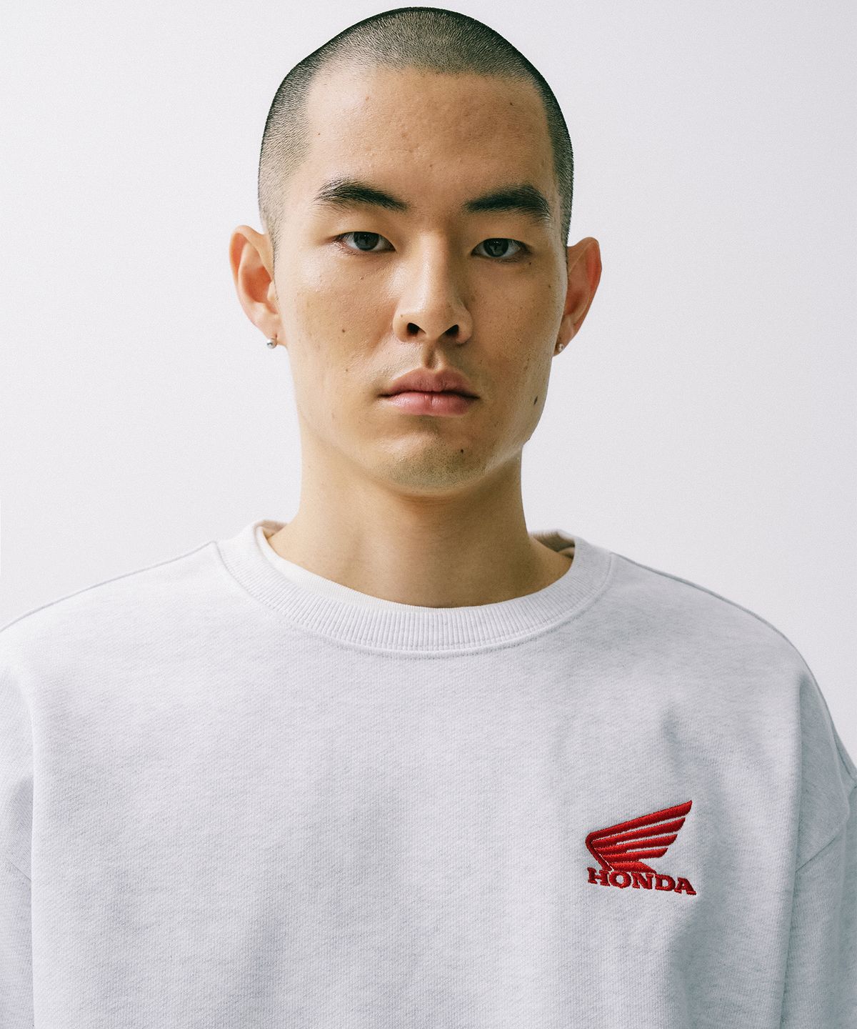 핍스 모터사이클(PHYPS MOTORCYCLE) Honda Small Wing Crewneck Black
