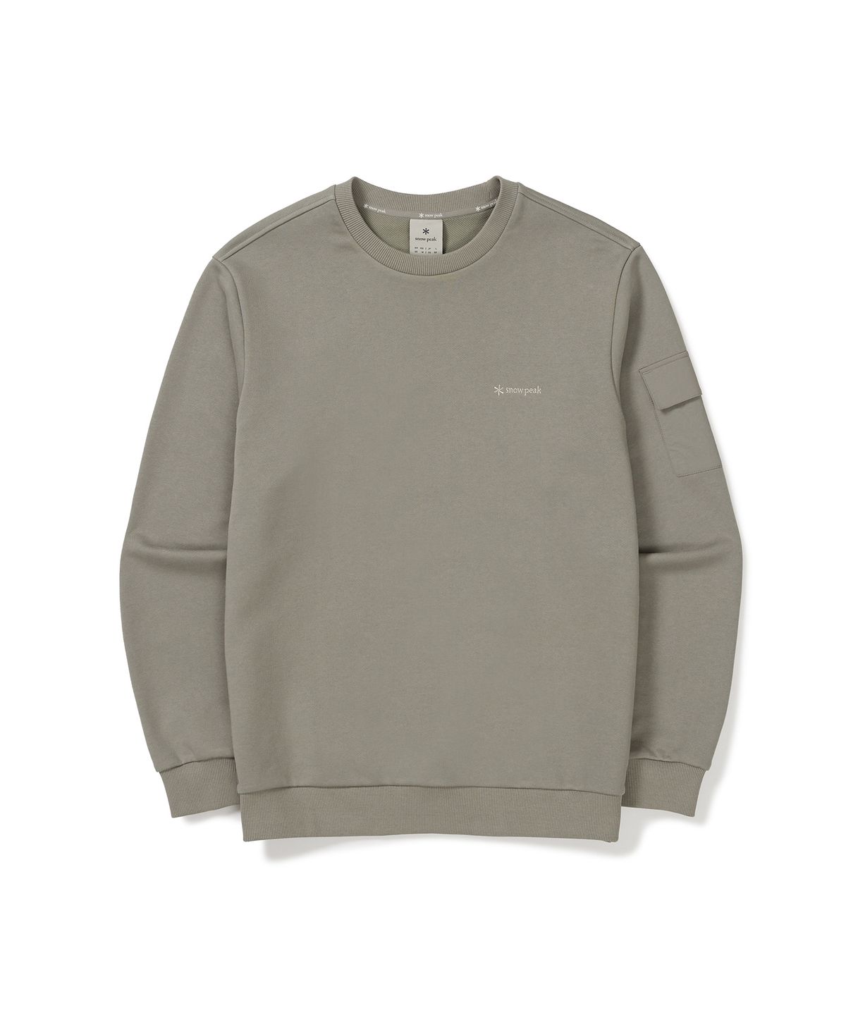 스노우피크 어패럴(SNOWPEAK APPAREL) 랜드 포켓 맨투맨 (S24FMFHT60) Khaki Gray