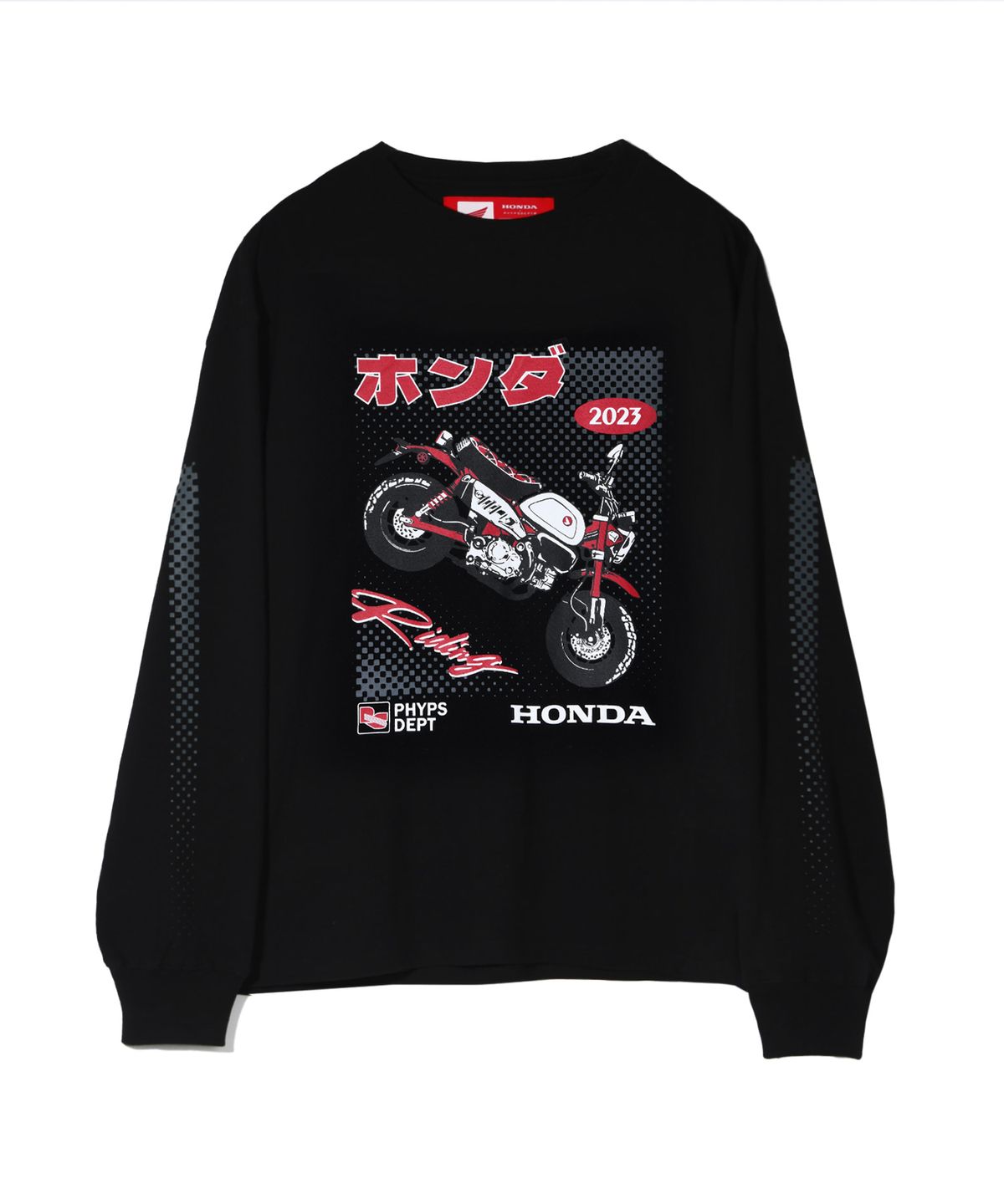 핍스 모터사이클(PHYPS MOTORCYCLE) Honda Anime Monky 125 Long sleeve_Black