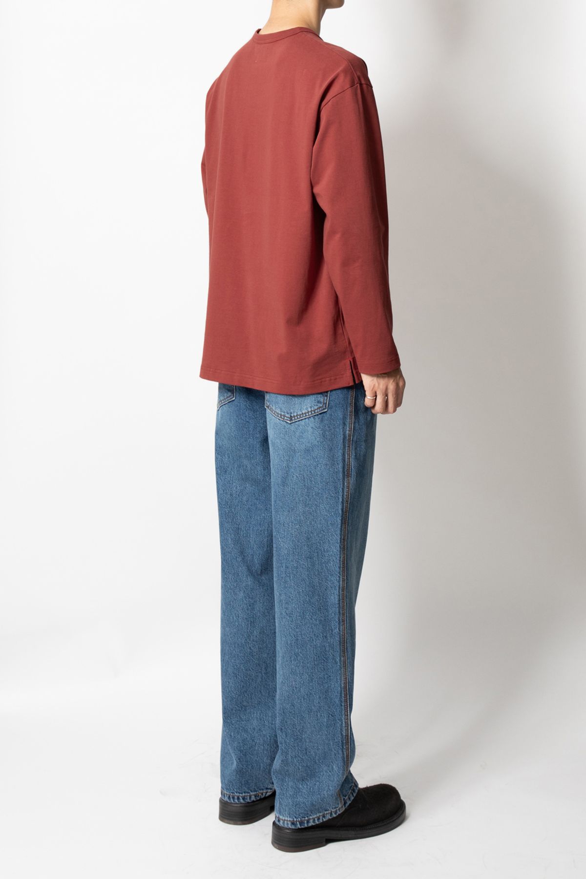 홀리선(HORLISUN) Lawrence Long Sleeve T-shirt Brick