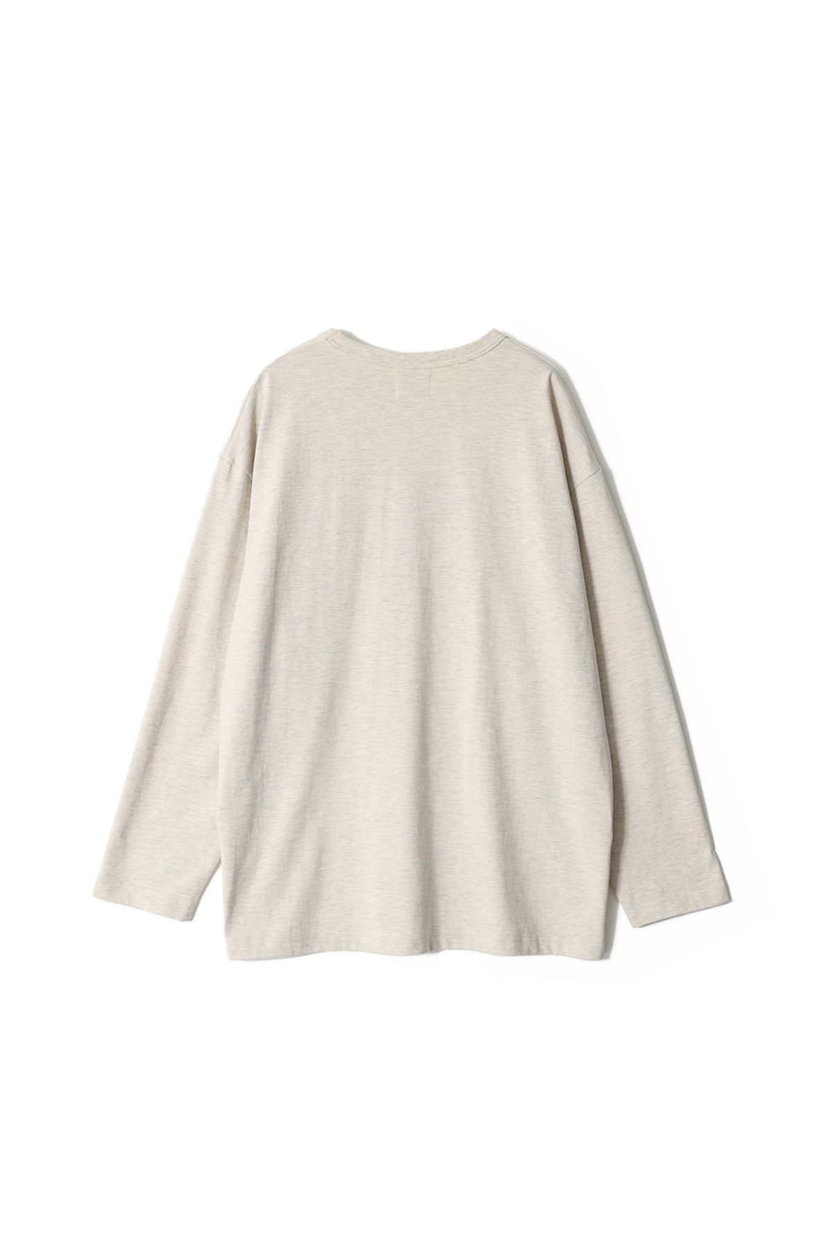 홀리선(HORLISUN) Lawrence Long Sleeve T-shirt Melange Beige
