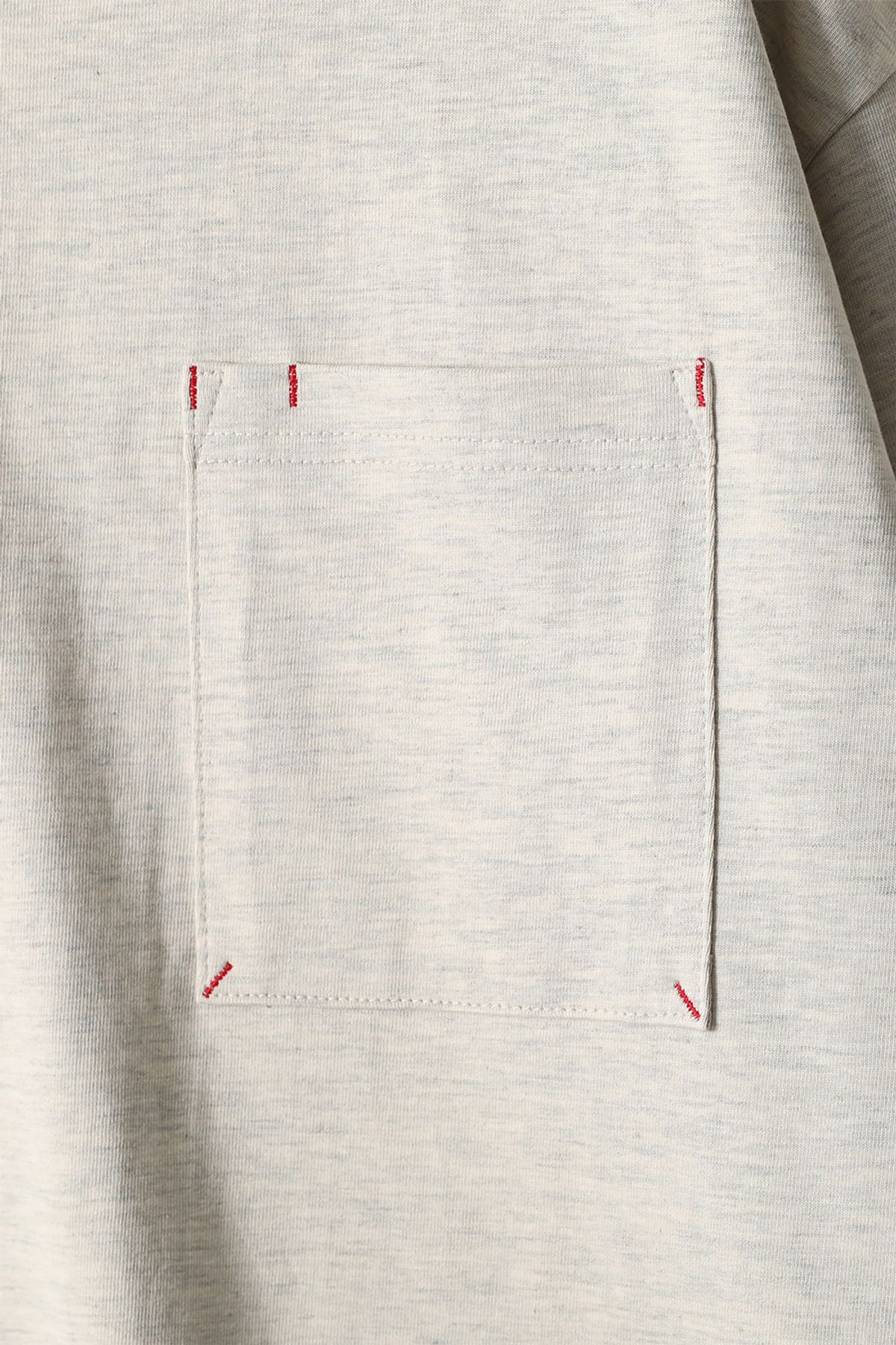 홀리선(HORLISUN) Lawrence Long Sleeve T-shirt Melange Beige