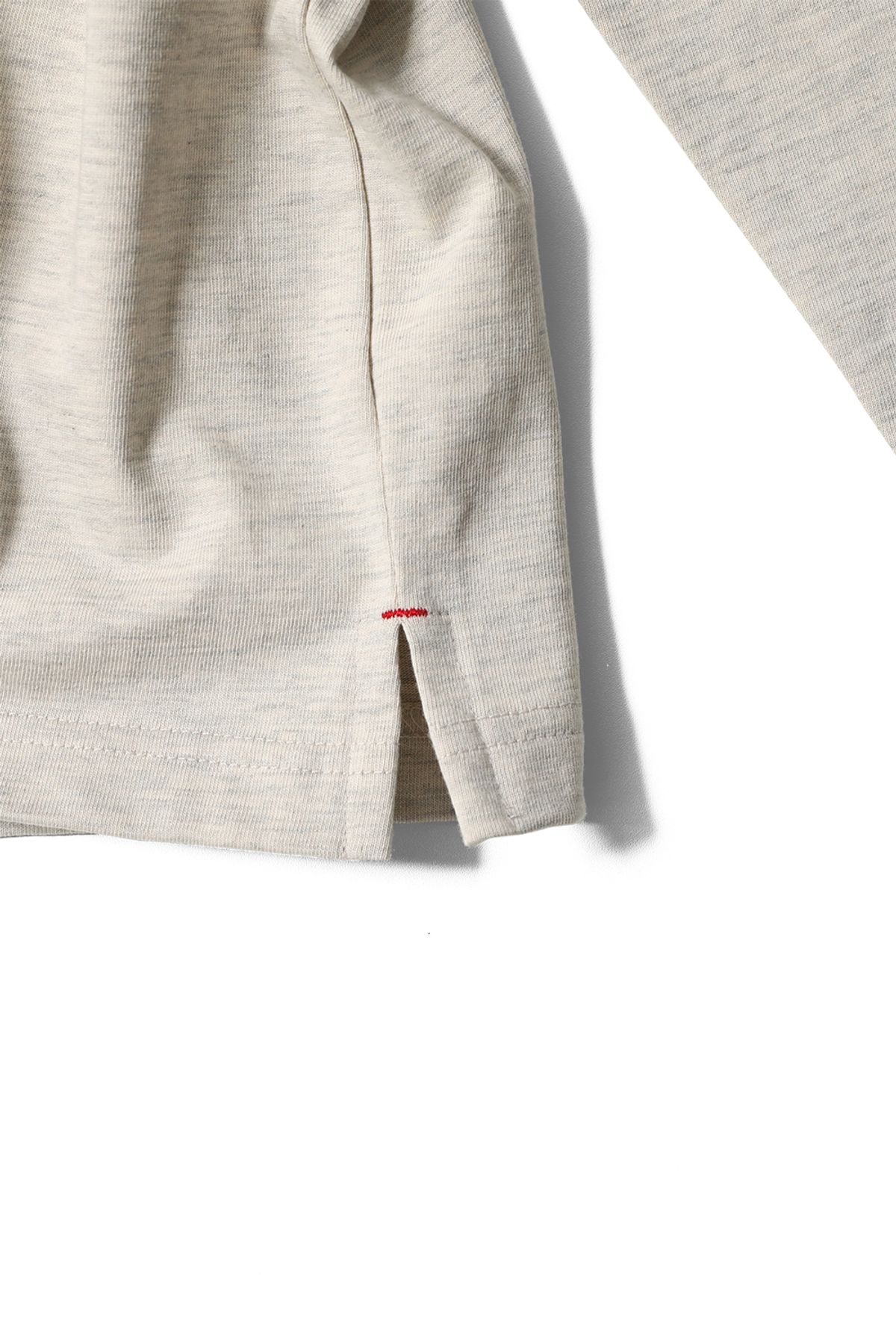 홀리선(HORLISUN) Lawrence Long Sleeve T-shirt Melange Beige