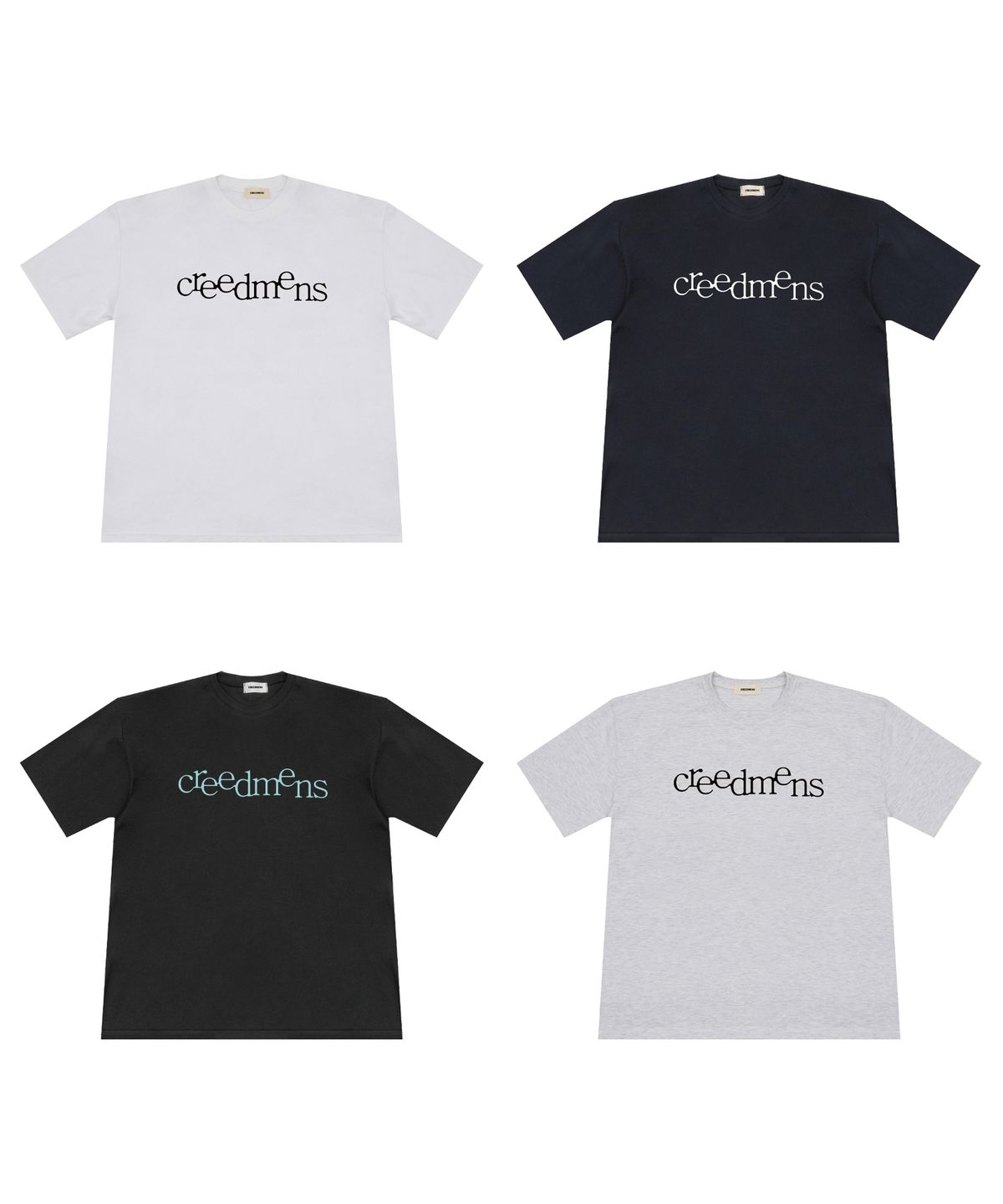 크레드먼스(CREEDMENS) 클래식 로고 반팔티 (Navy)