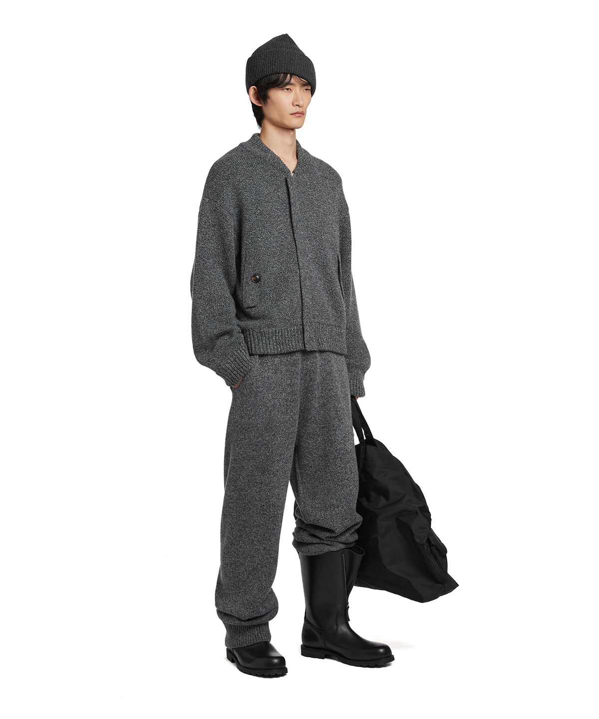 트렁크프로젝트(TRUNK PROJECT) Zip Bomber Cardigan_Grey - 사이즈 & 후기 | 무신사