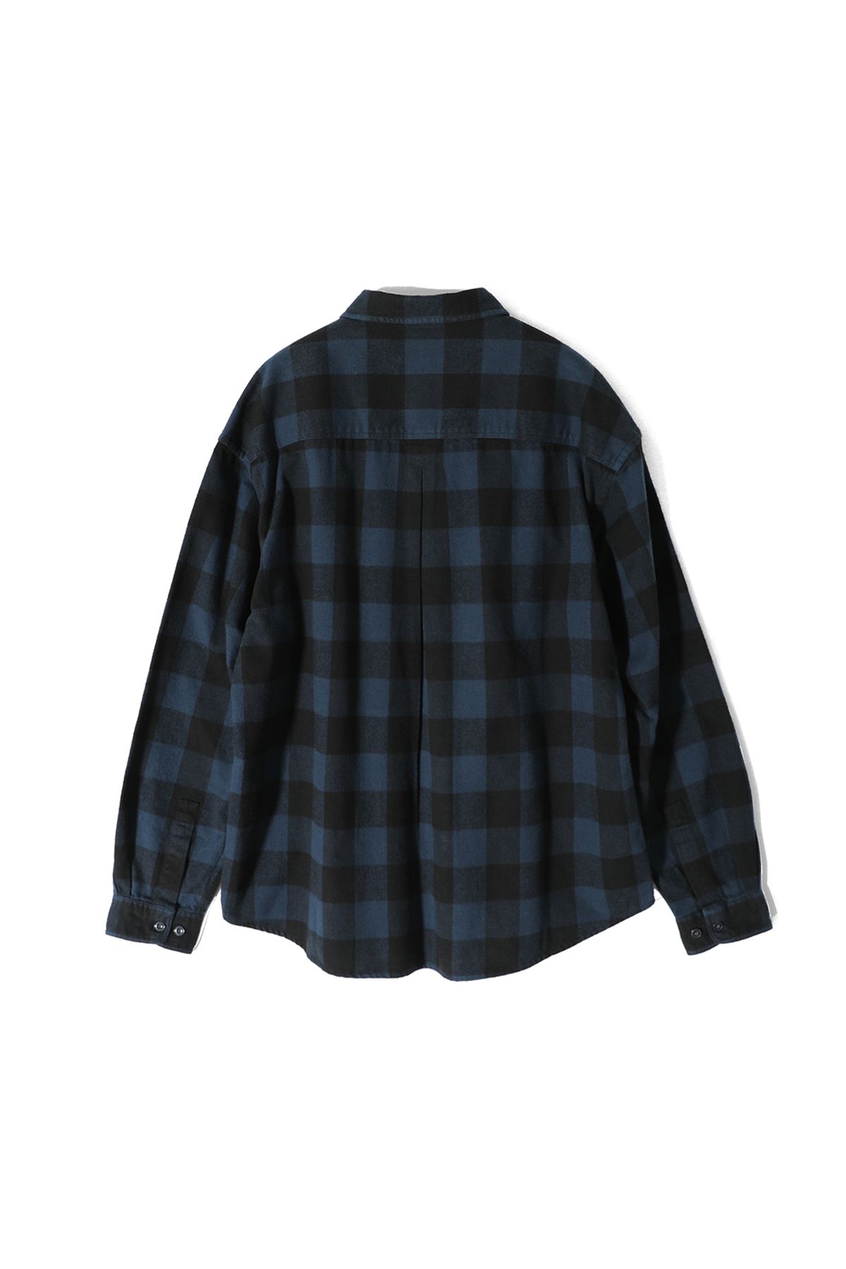 홀리선(HORLISUN) Madison Buffalo Check Shirt Navy