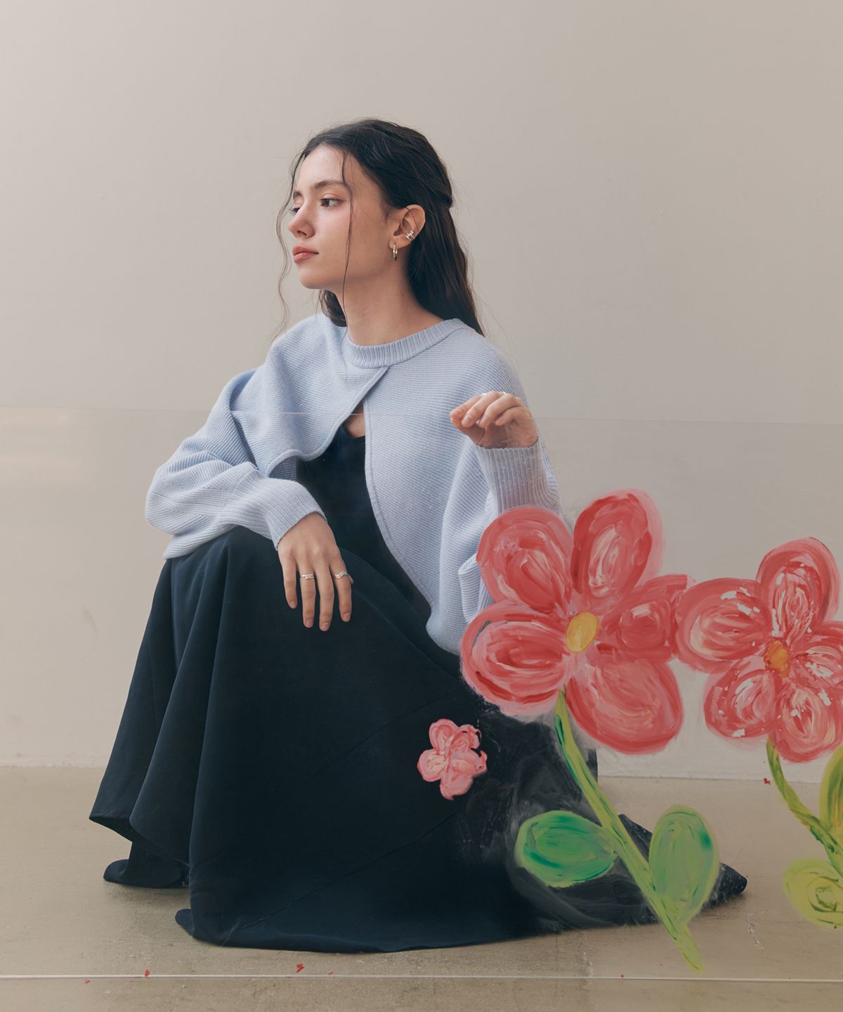 제로스트릿(ZEROSTREET) [2컬러] 퍼지 플레어 원피스