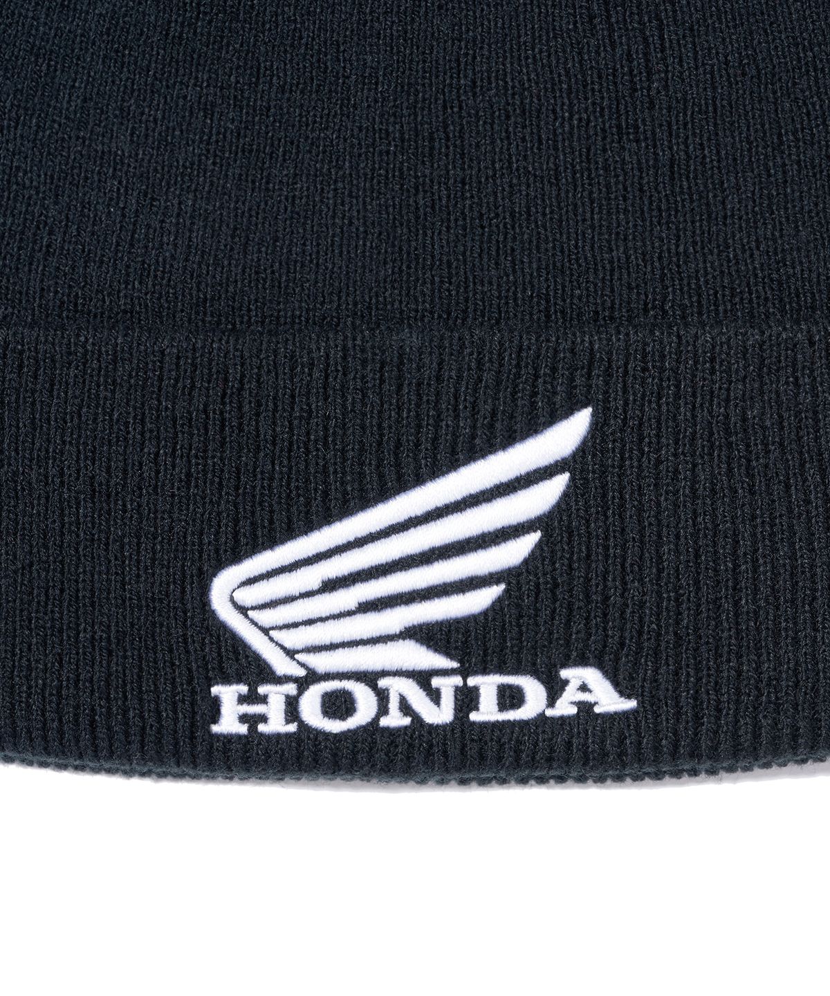 핍스 모터사이클(PHYPS MOTORCYCLE) Honda Original Wing logo Roll up Beanie_Black