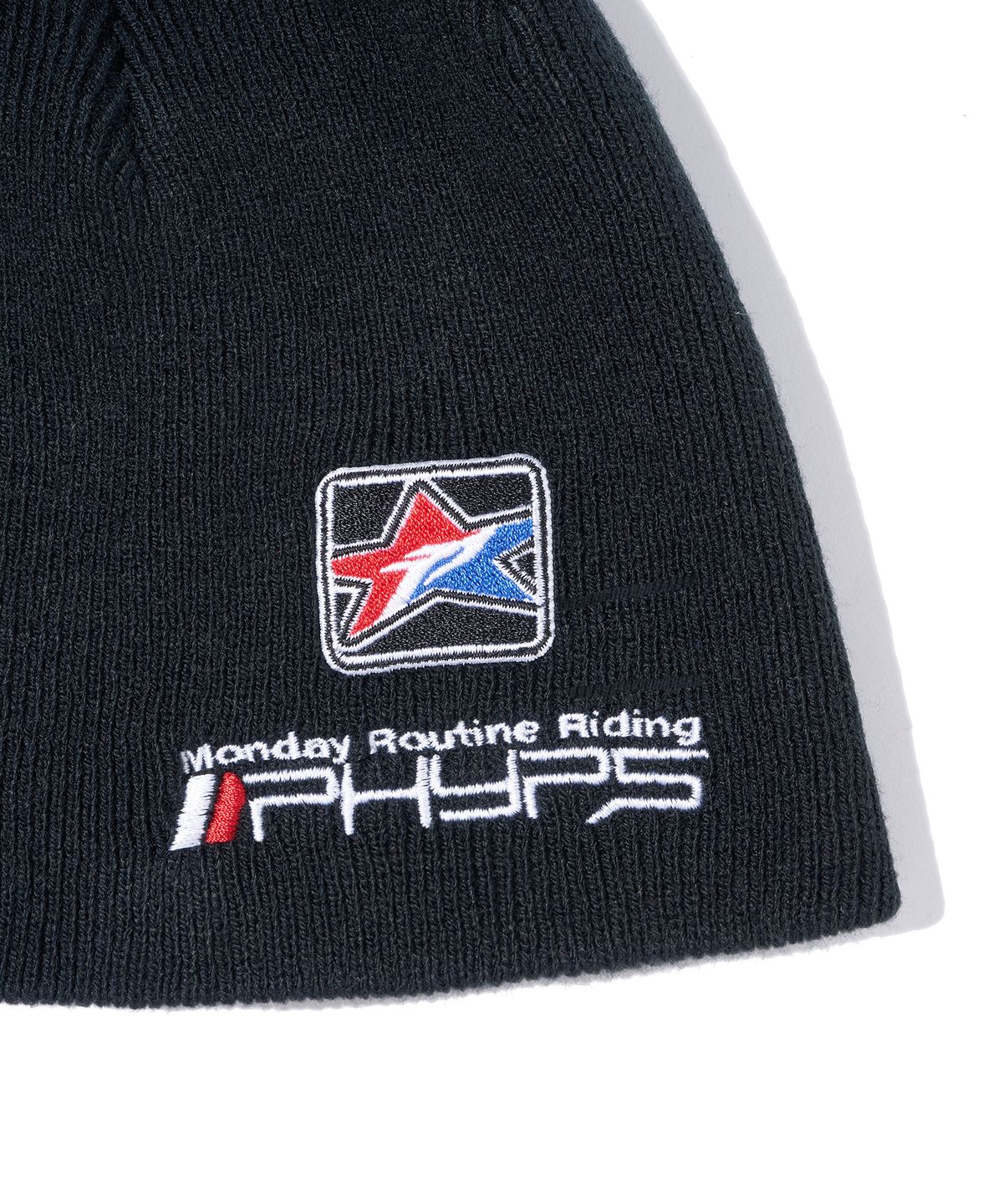 핍스 모터사이클(PHYPS MOTORCYCLE) Multi Graphic Patch Beanie_Black