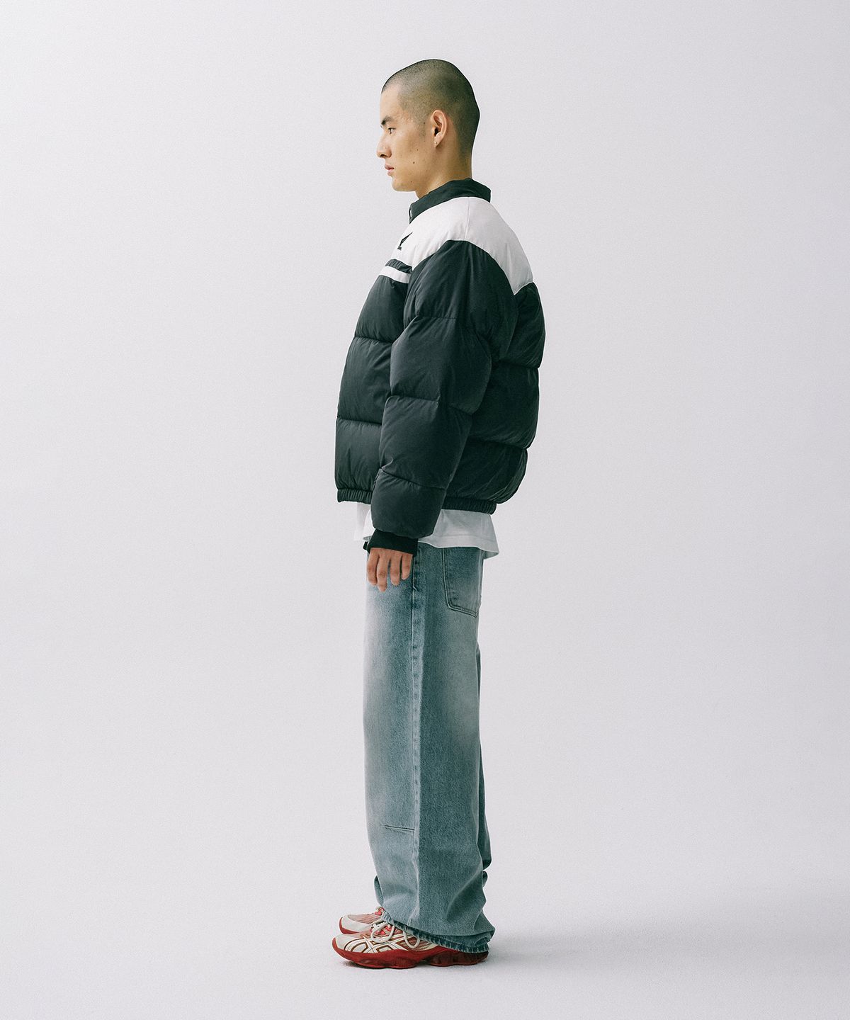 핍스 모터사이클(PHYPS MOTORCYCLE) Honda Wing logo Short Puffer_Black