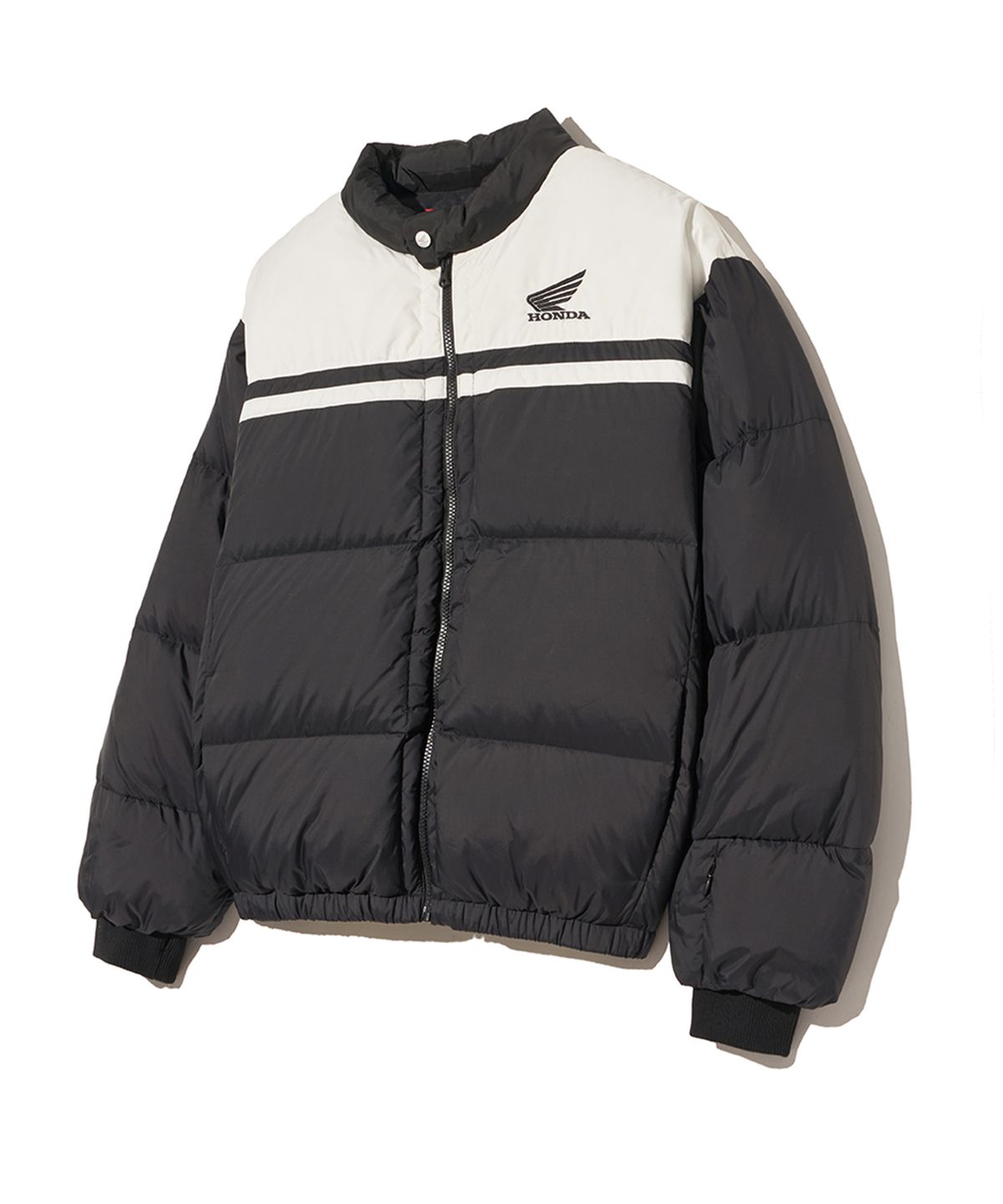 핍스 모터사이클(PHYPS MOTORCYCLE) Honda Wing logo Short Puffer_Black
