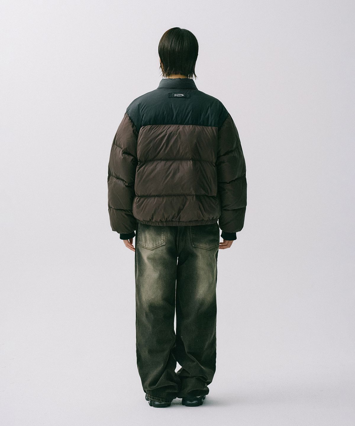 핍스 모터사이클(PHYPS MOTORCYCLE) Honda Wing logo Short Puffer_Brown