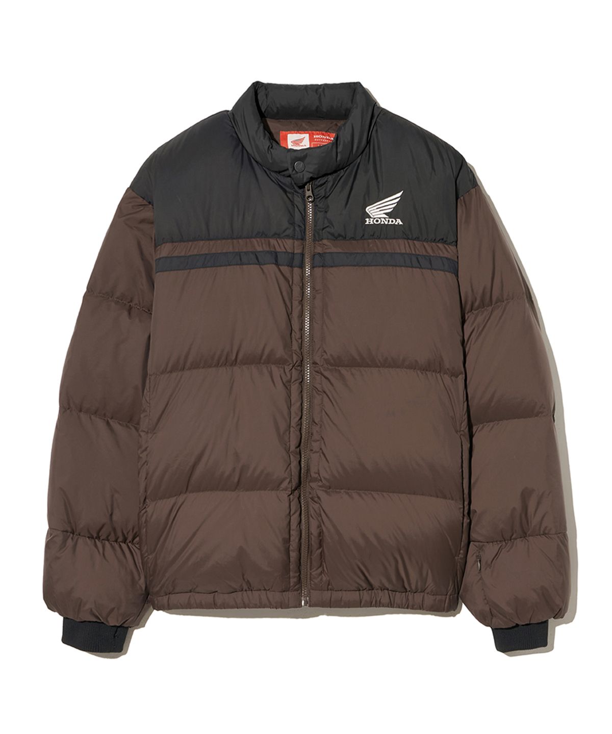 핍스 모터사이클(PHYPS MOTORCYCLE) Honda Wing logo Short Puffer_Brown