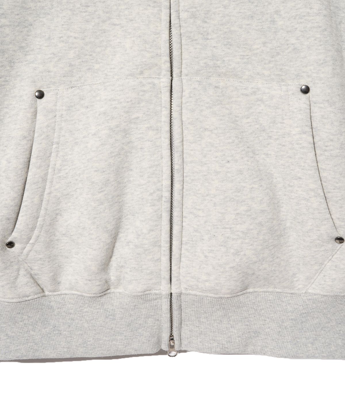 핍스 모터사이클(PHYPS MOTORCYCLE) Silky Boa Wing logo Hoodie Zip-up_Oatmeal