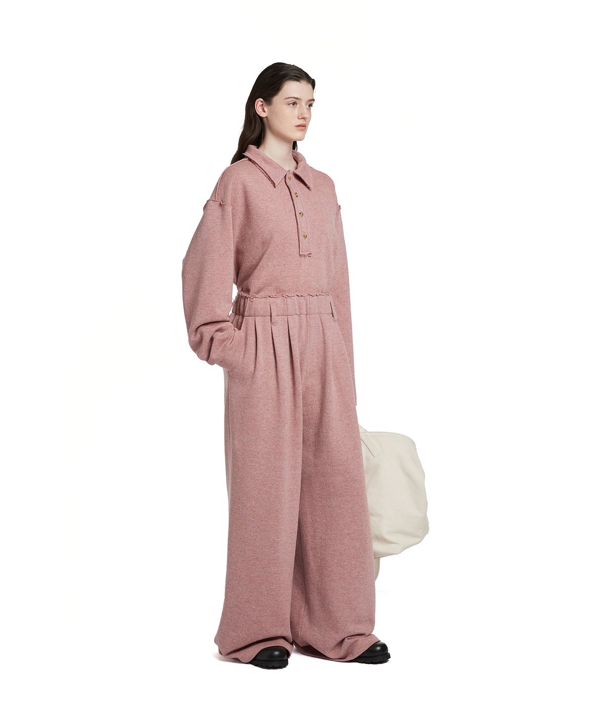 트렁크프로젝트(TRUNK PROJECT) Destroyed Lounge Pants_Pink