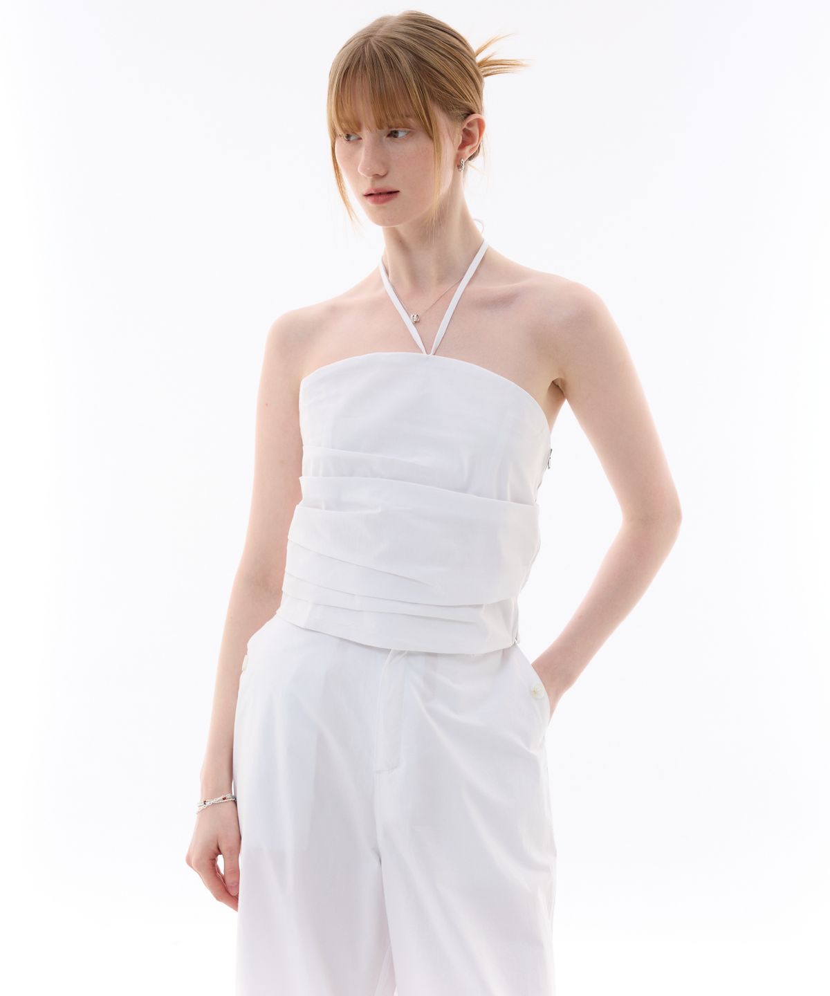 아리킴(ARIKIM) MELLIFLUOUS STRING TUBE TOP / WHITE