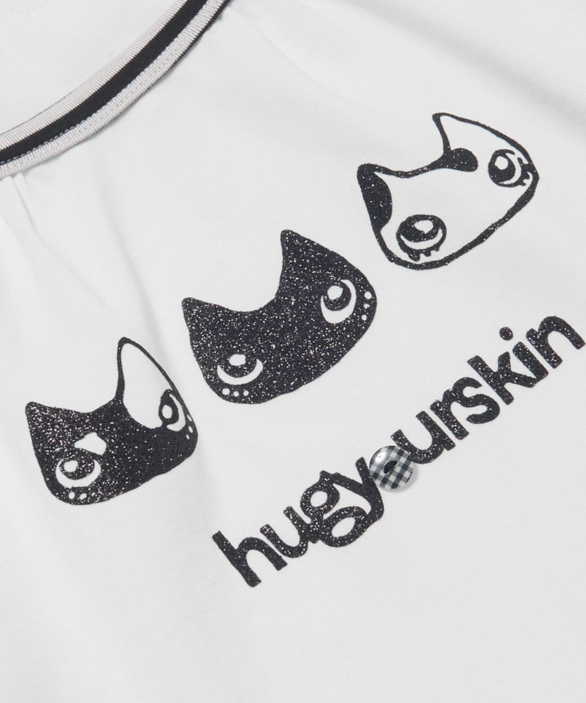 허그유어스킨(HUG YOUR SKIN) 허깅 레글런 티셔츠 (화이트)