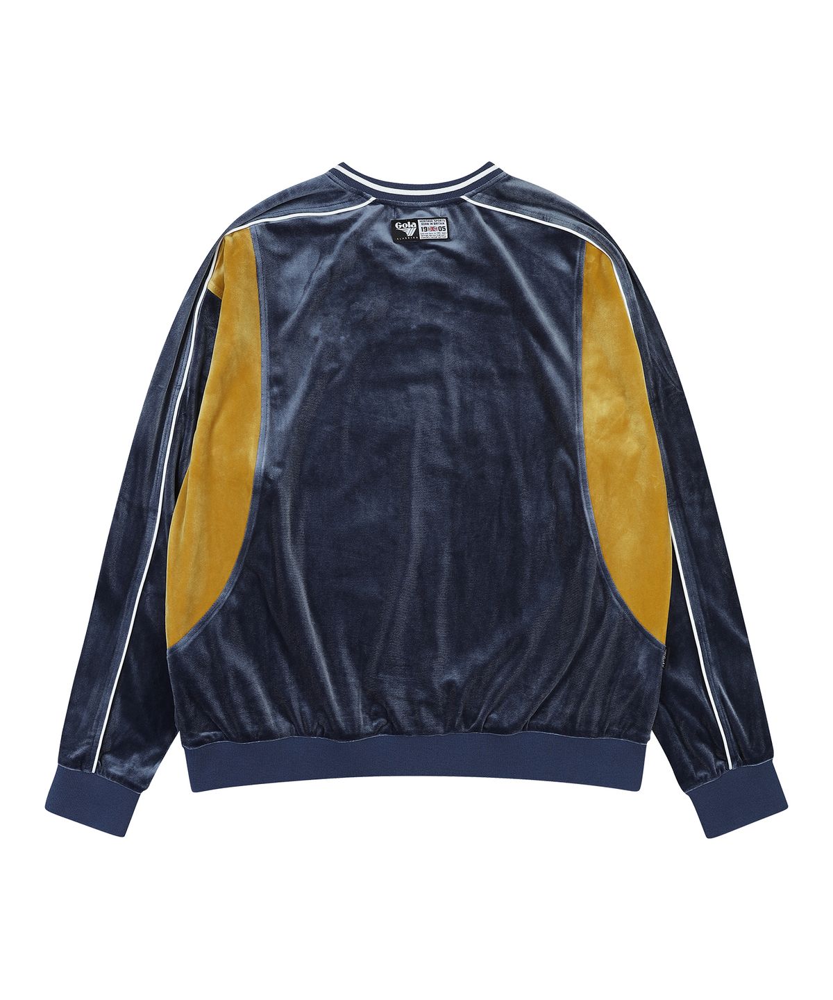 골라(GOLA) BLOCK VELVET TOP [BLUE]