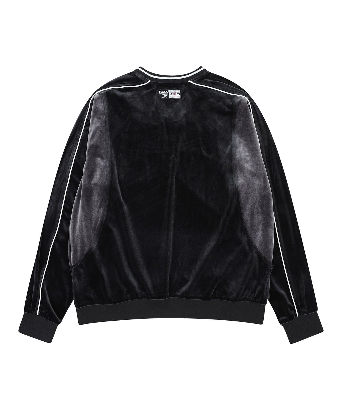 골라(GOLA) BLOCK VELVET TOP [CHARCOAL]