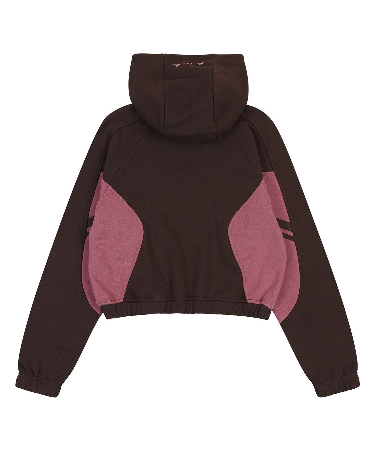 골라(GOLA) W TRACK BLOCK SWEAT HOODIE [BROWN]
