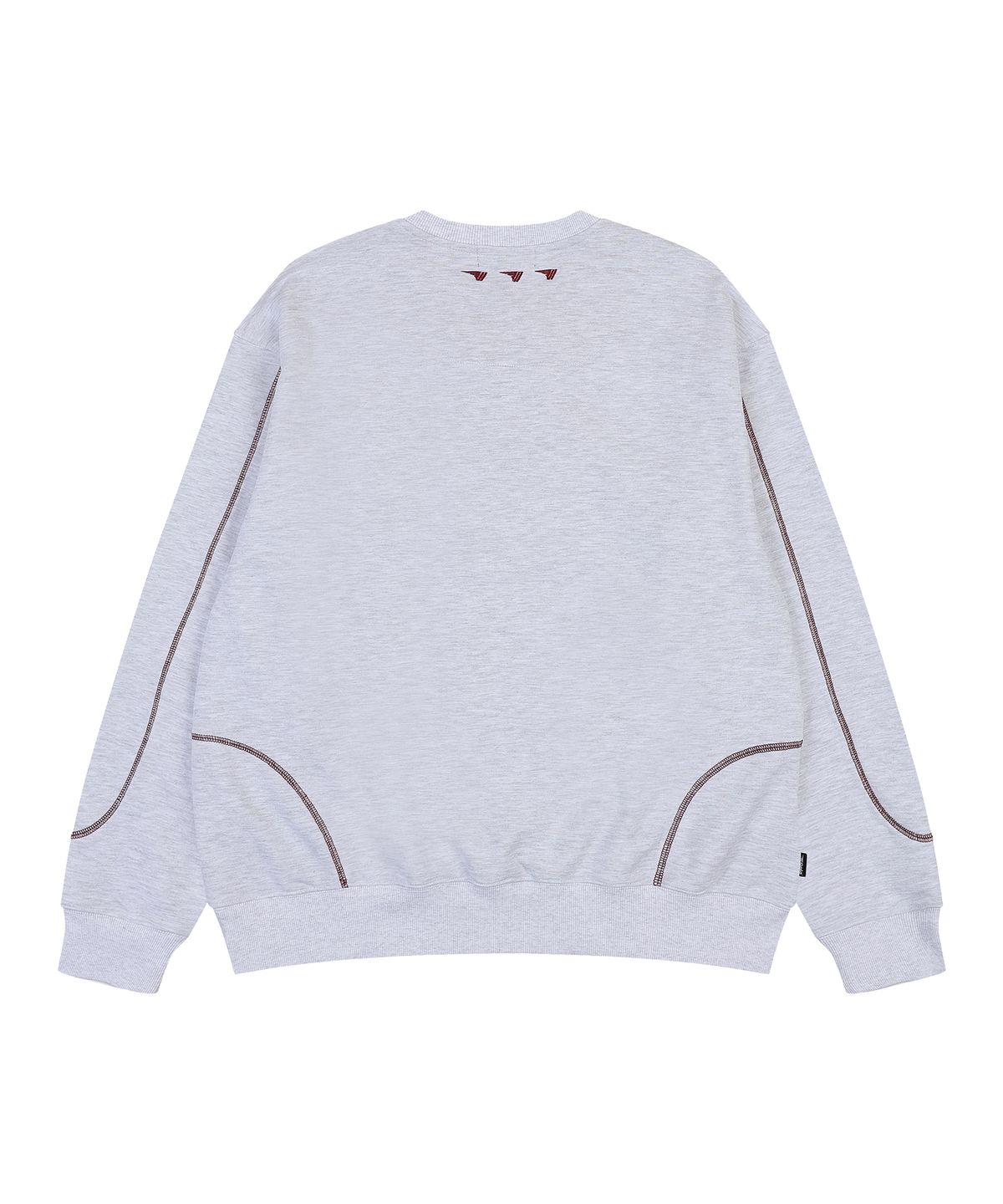 골라(GOLA) COVER STITCH SWEAT SHIRTS [LIGHT GRAY]
