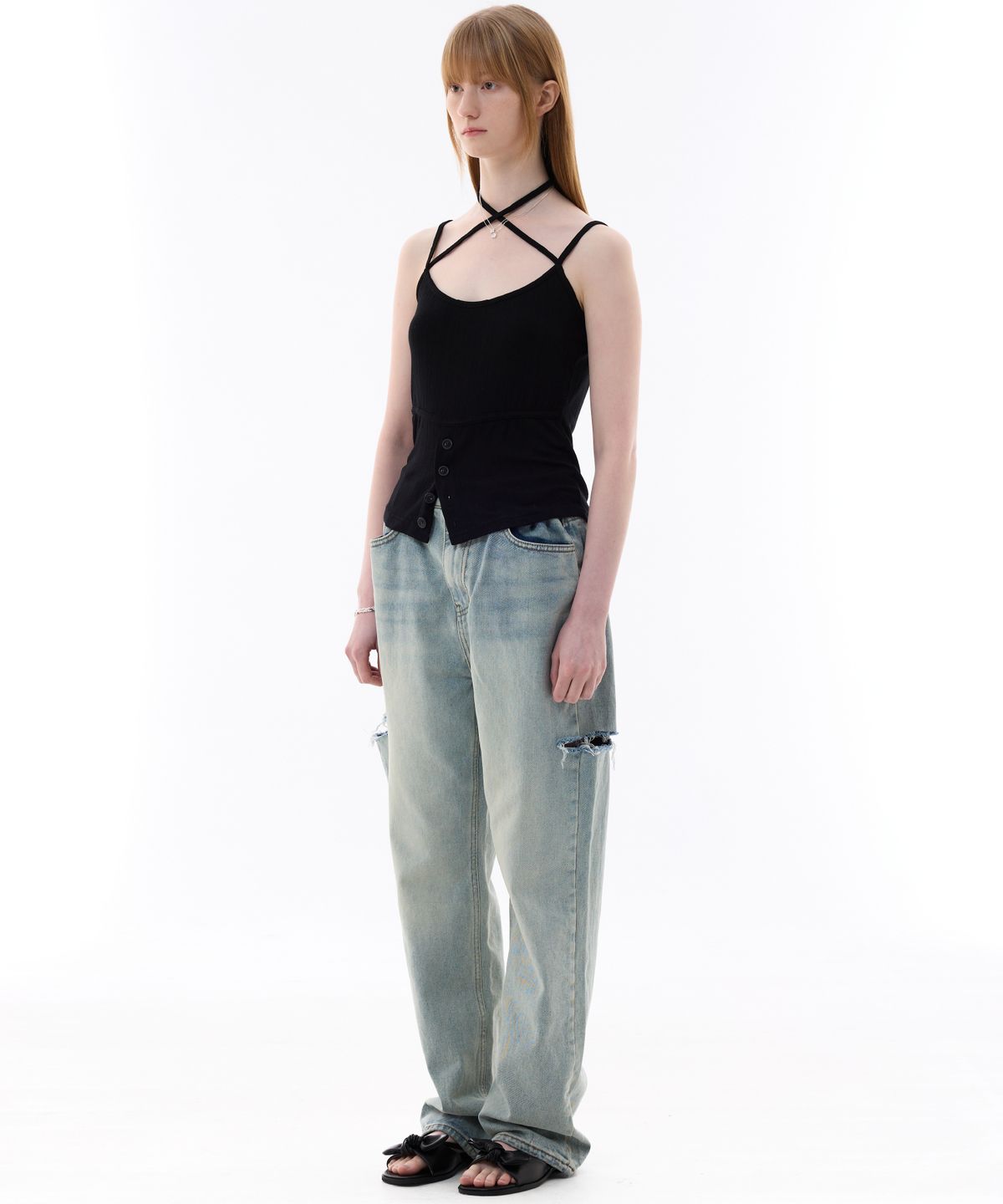 아리킴(ARIKIM) EVAN SLEEVELESS TOP / BLACK
