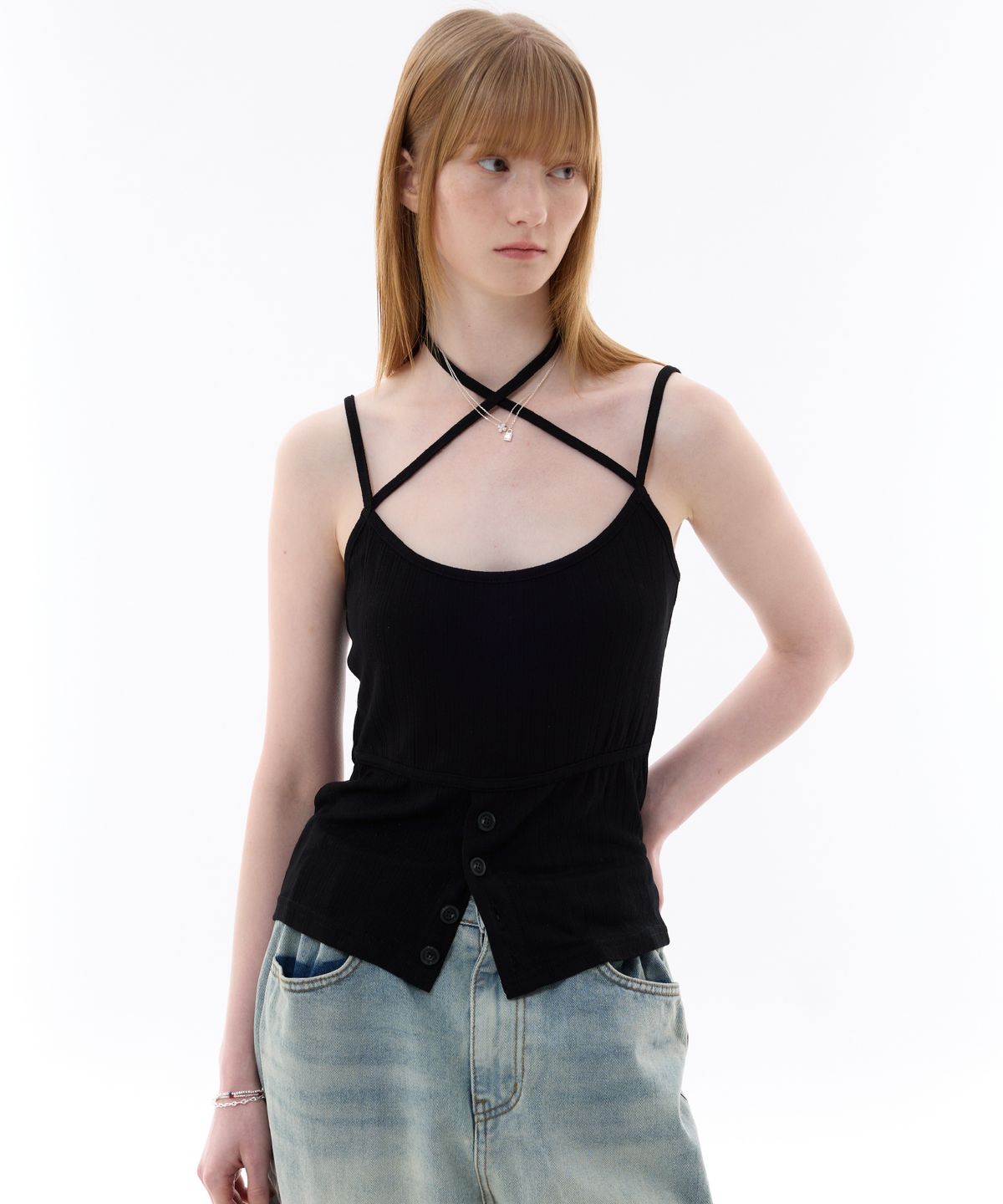 아리킴(ARIKIM) EVAN SLEEVELESS TOP / BLACK