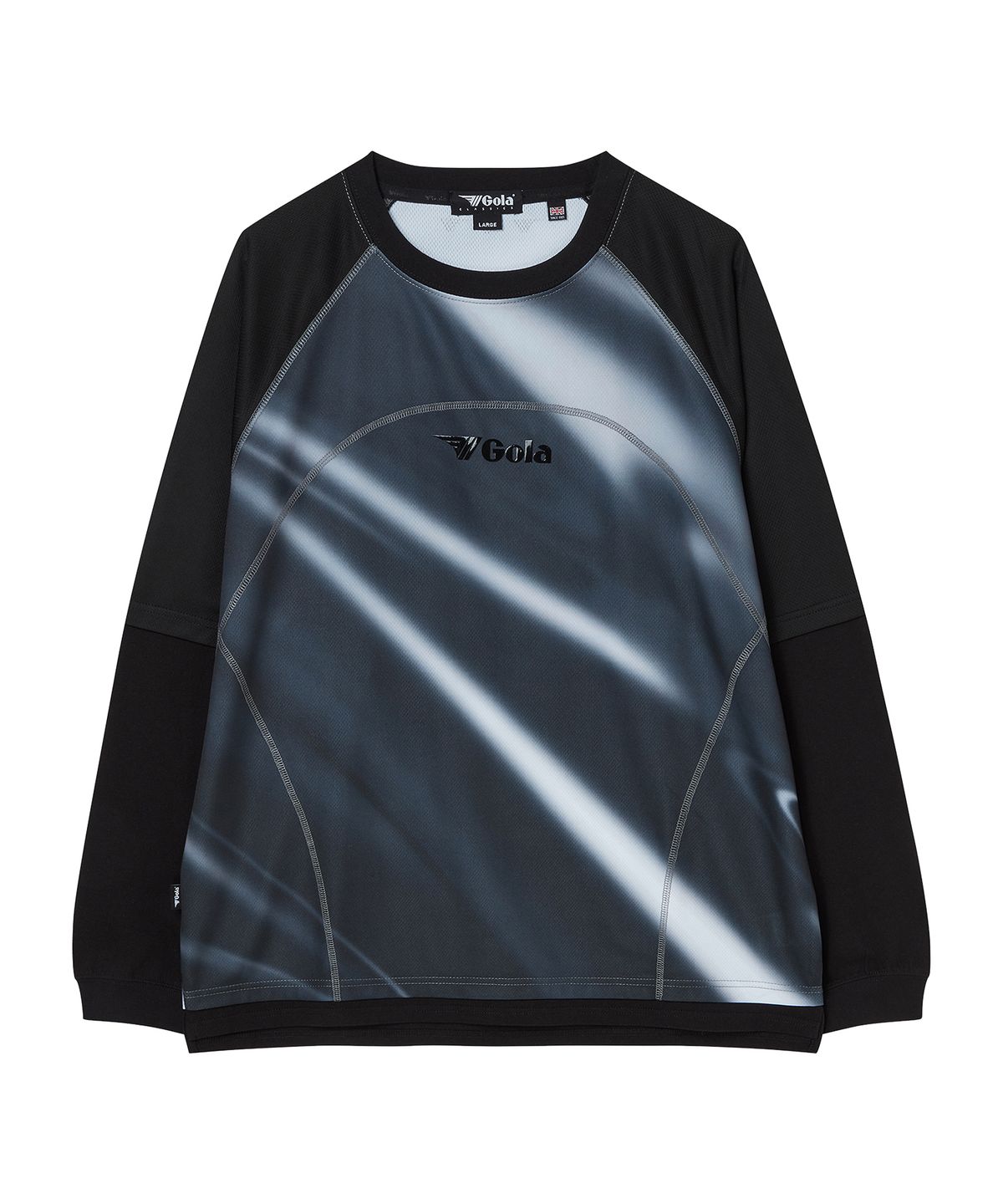 골라(GOLA) FLUID LAYERED JERSEY TOP [BLACK]