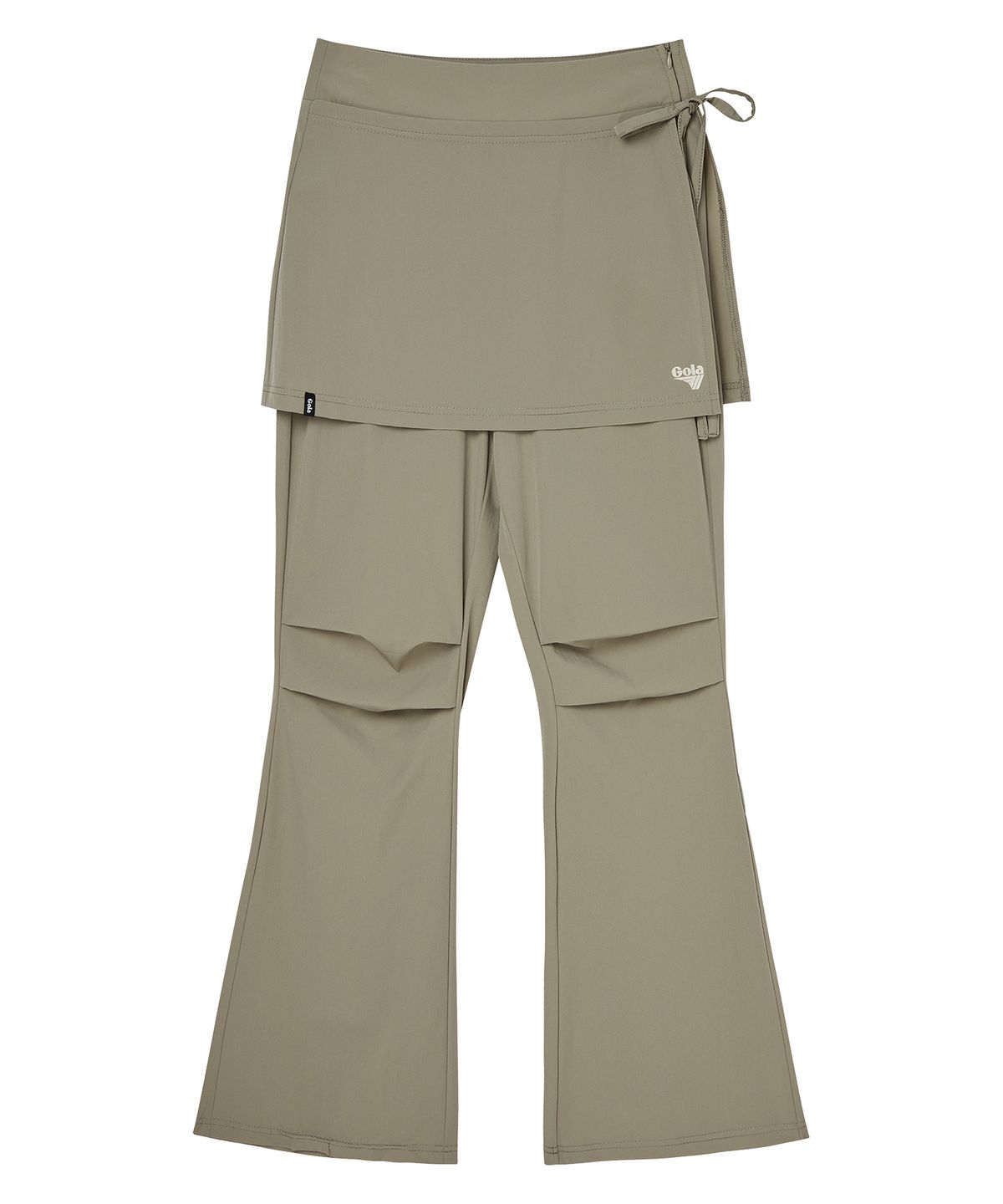 골라(GOLA) W ATHLETIC COVER-UP BOOTS CUT LEGGINGS [KHAKI]