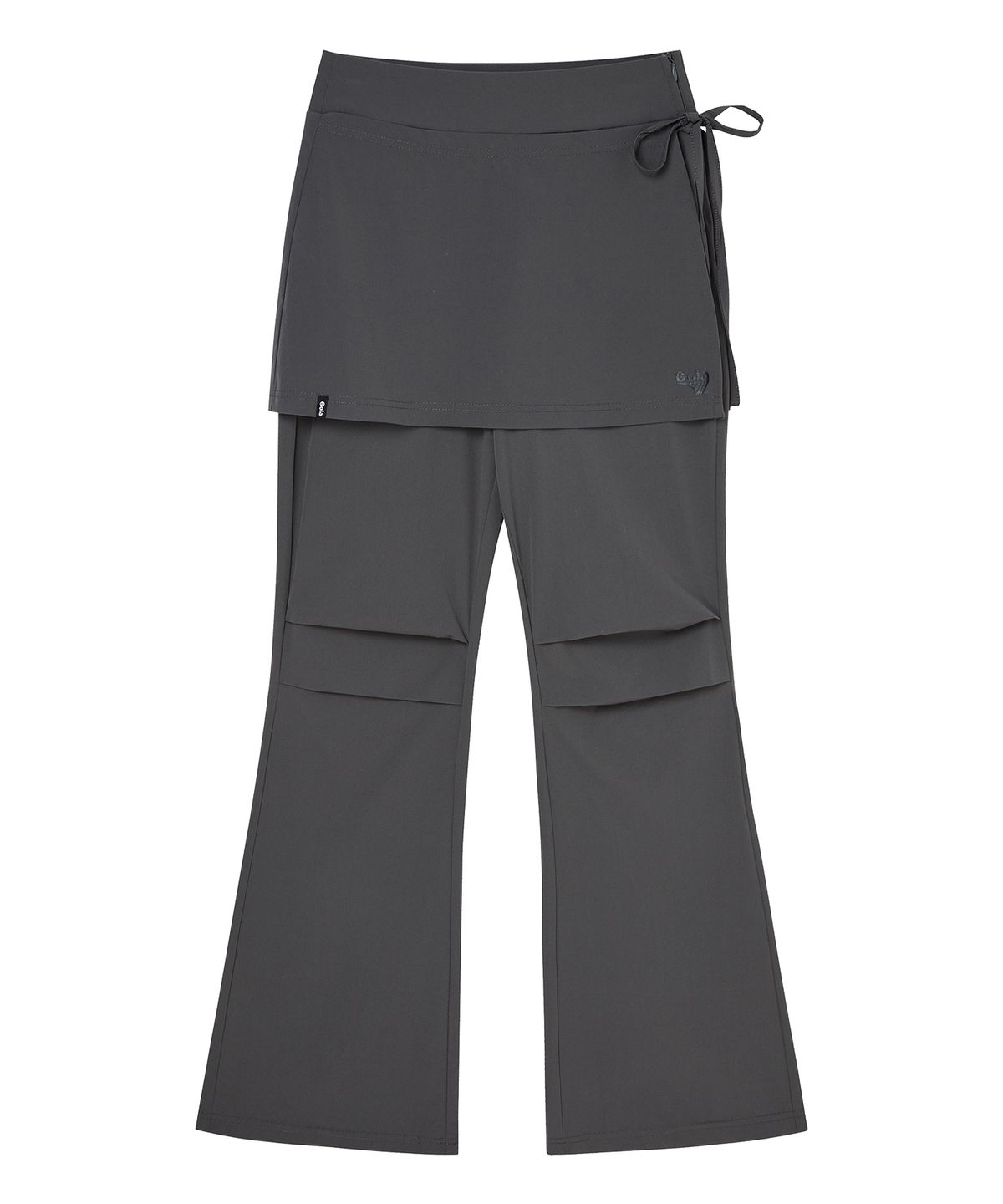 골라(GOLA) W ATHLETIC COVER-UP BOOTS CUT LEGGINGS [CHARCOAL]